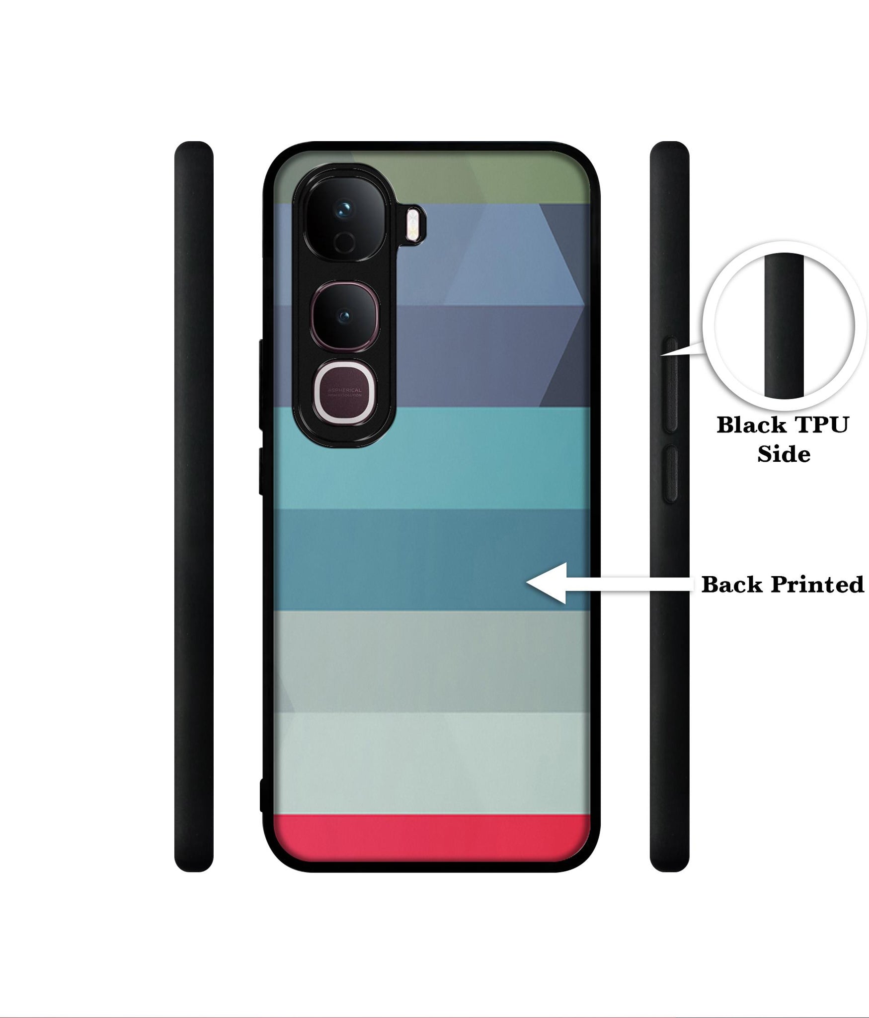 Colorful Lines Designer 2D Printed Back Case Cover for Vivo Y400 Pro 5G