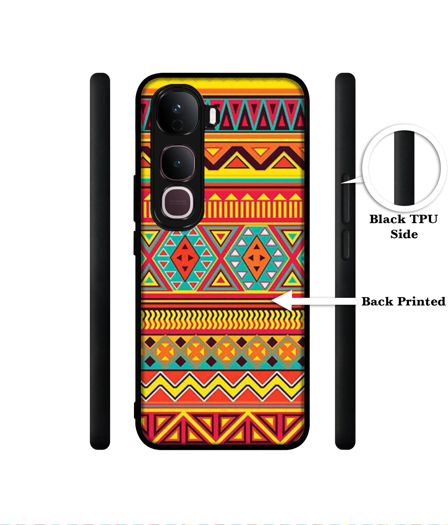 Artistic Rangoli Designer 2D Printed Back Case Cover for Vivo Y400 Pro 5G