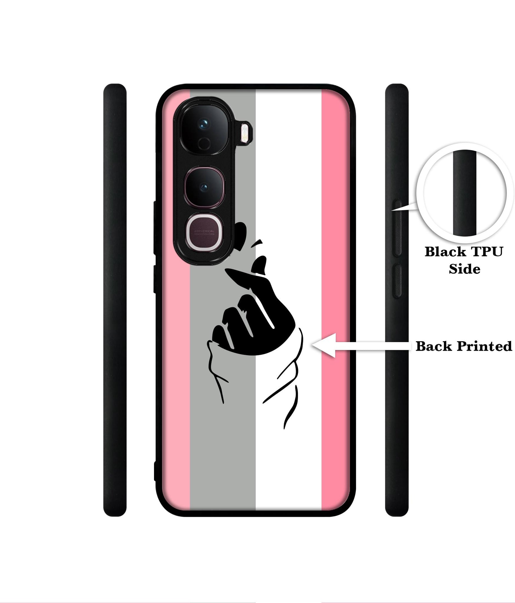 Cute Mini Love Designer 2D Printed Back Case Cover for Vivo Y400 Pro 5G