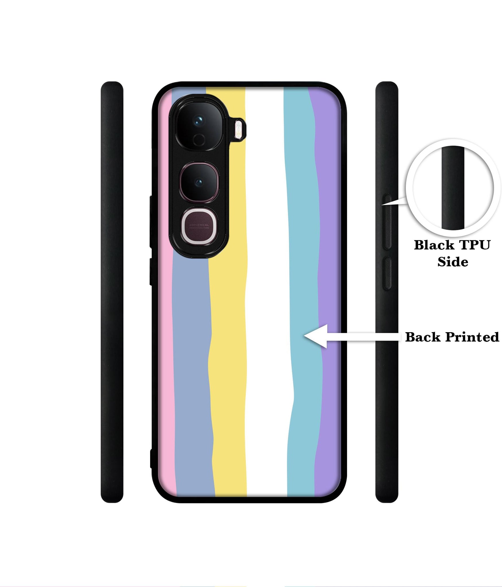 Beautiful Colors Designer 2D Printed Back Case Cover for Vivo Y400 Pro 5G