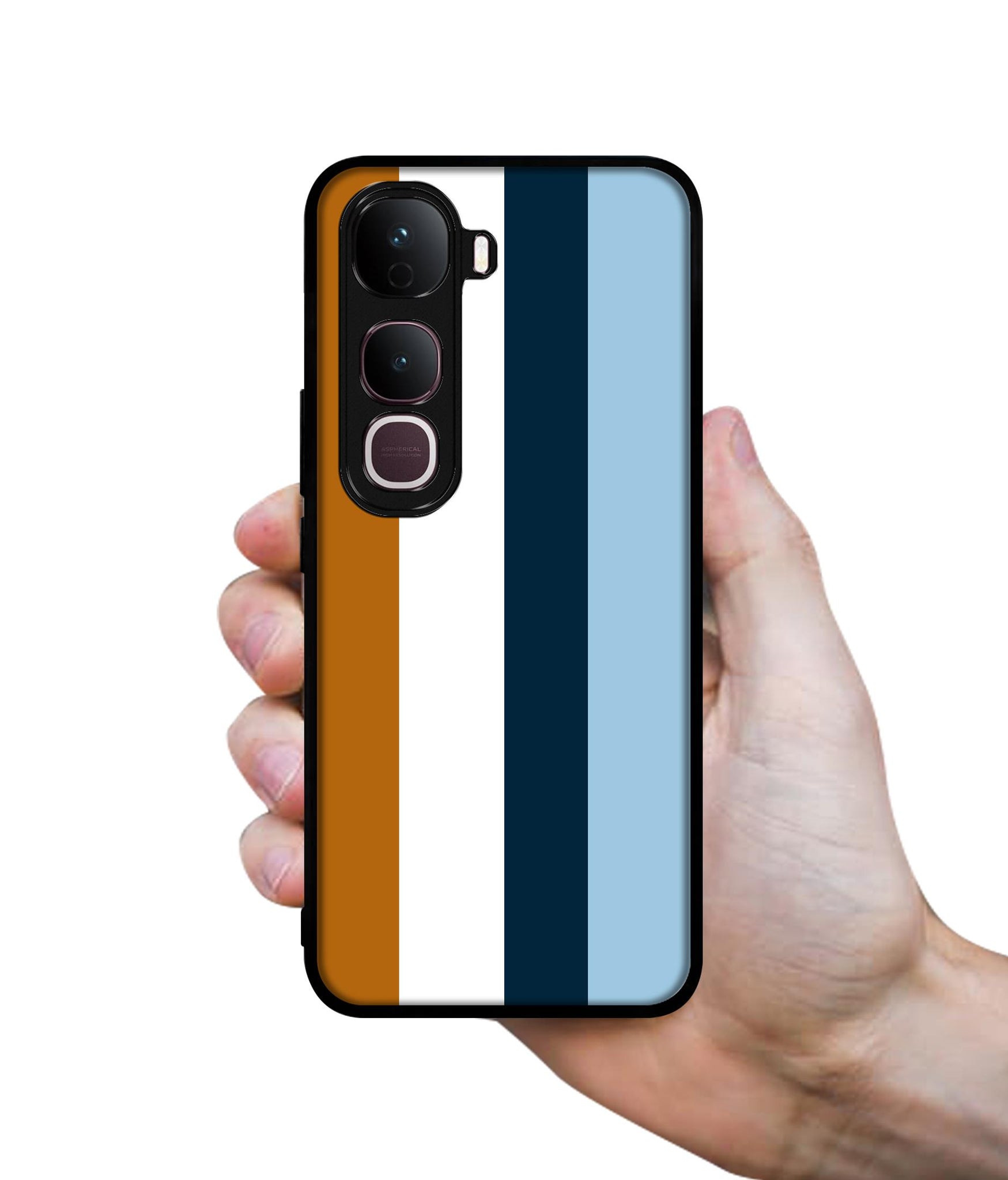 Color Stripes Designer 2D Printed Back Case Cover for Vivo Y400 Pro 5G