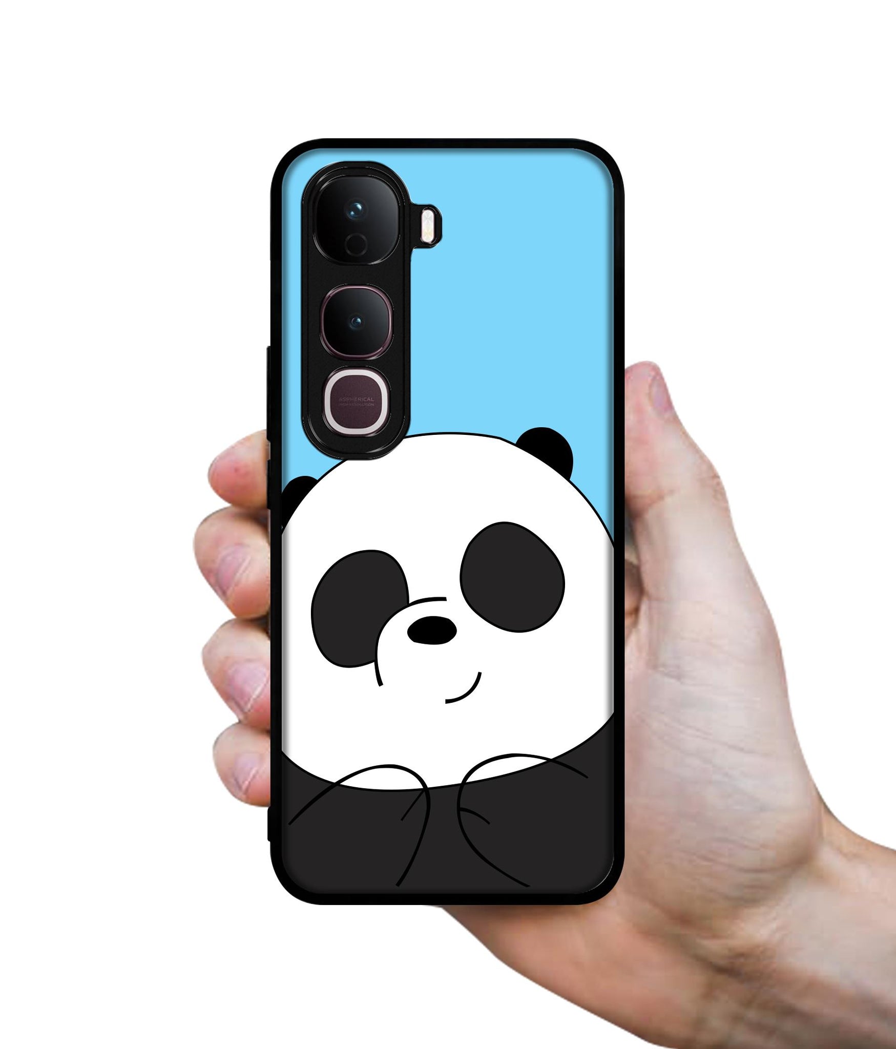 Cute Panda Designer 2D Printed Back Case Cover for Vivo Y400 Pro 5G