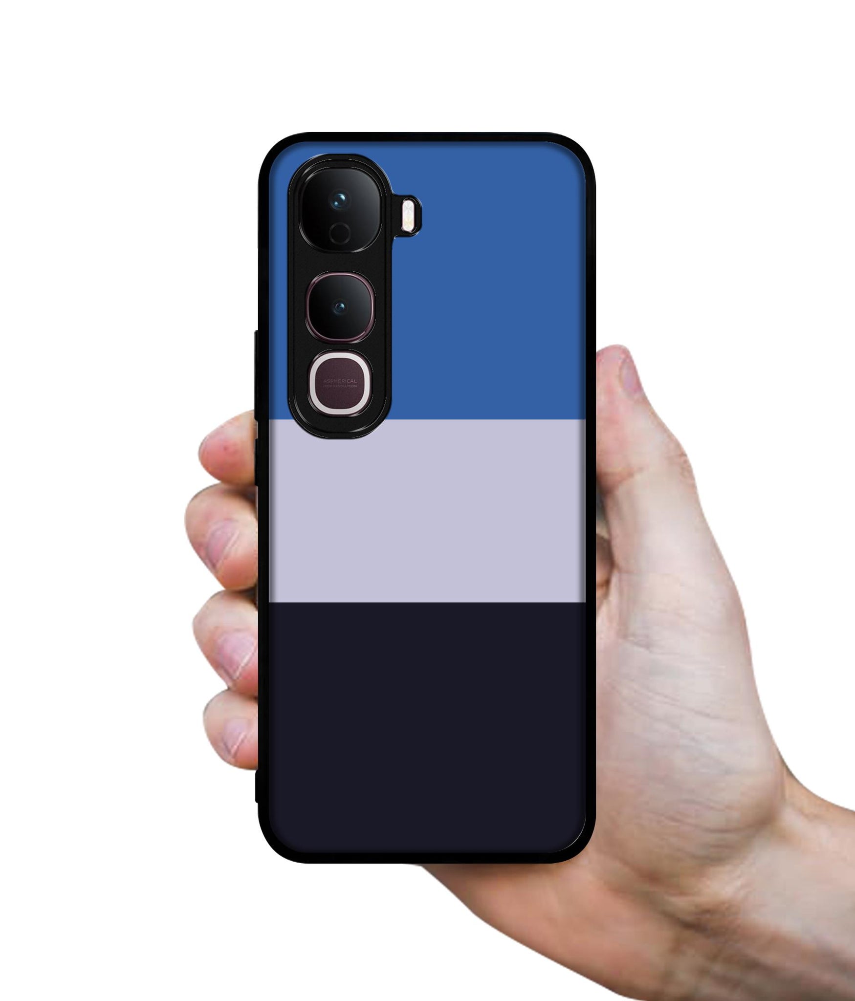 Three Color Stripes Designer 2D Printed Back Case Cover for Vivo Y400 Pro 5G