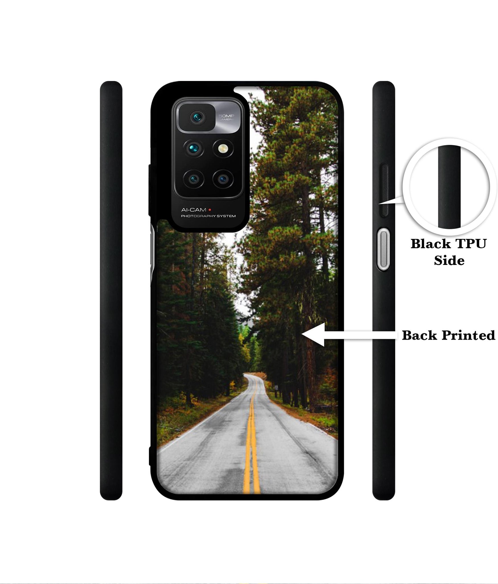 Road Photo Designer 2D Printed Back Case Cover for Mi Redmi 10 4G