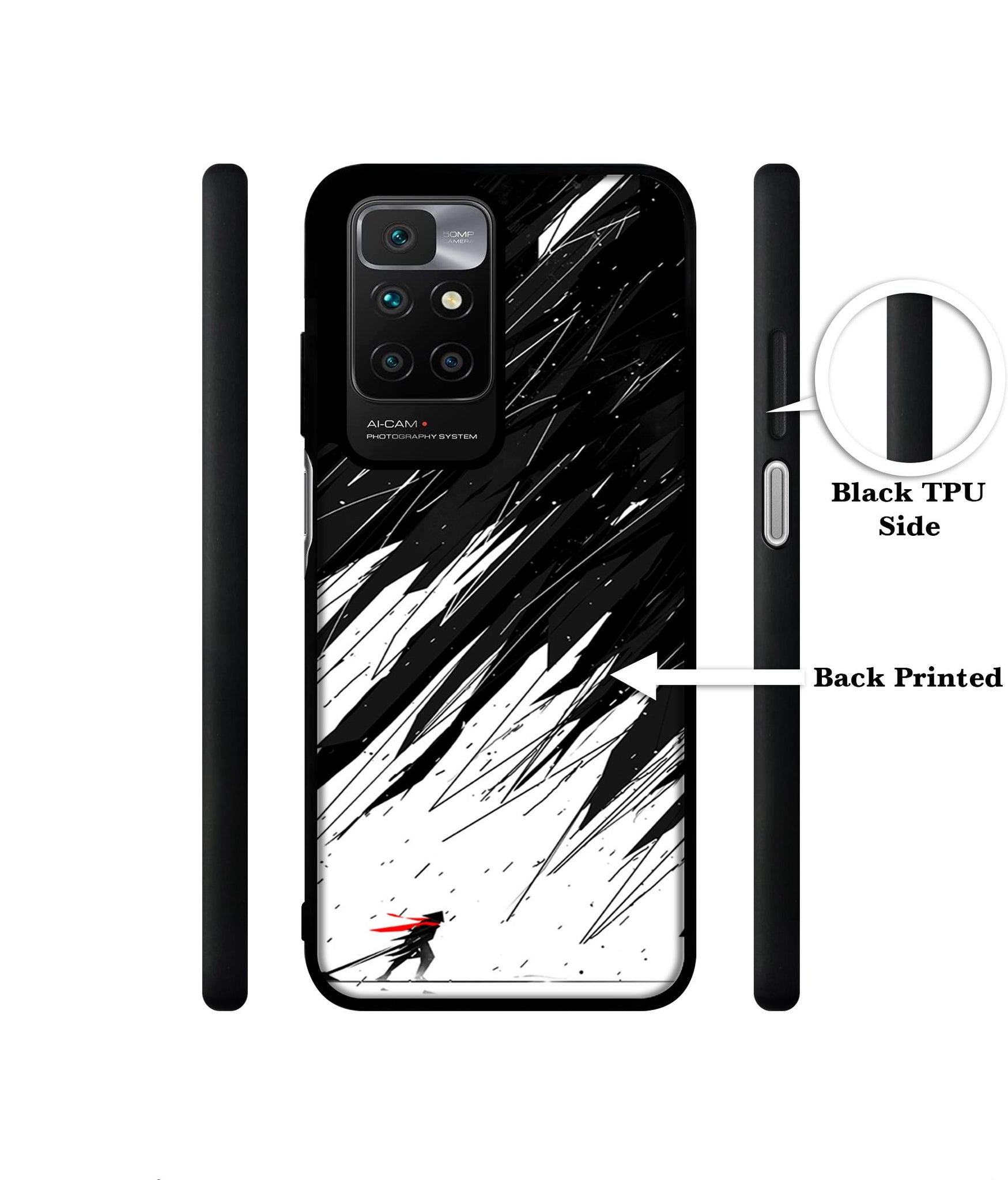 Geometric Strom Designer 2D Printed Back Case Cover for Mi Redmi 10 4G