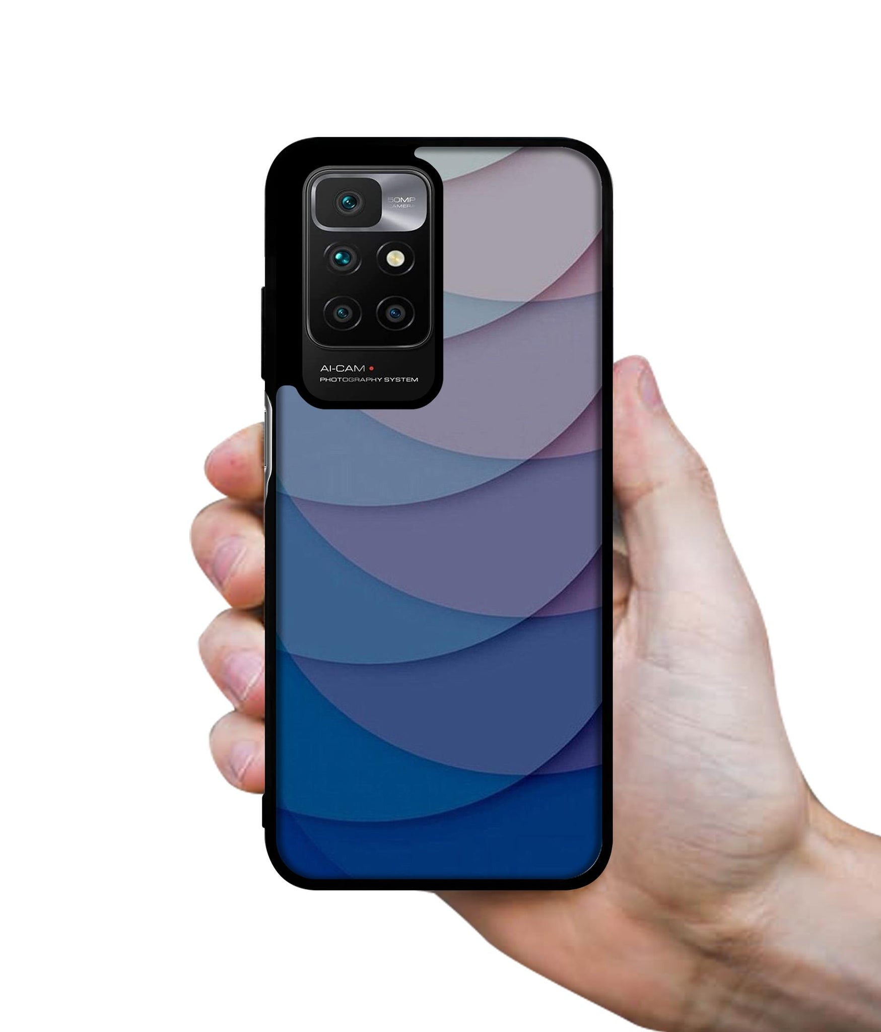 Waves Pattern Print Designer 2D Printed Back Case Cover for Mi Redmi 10 4G