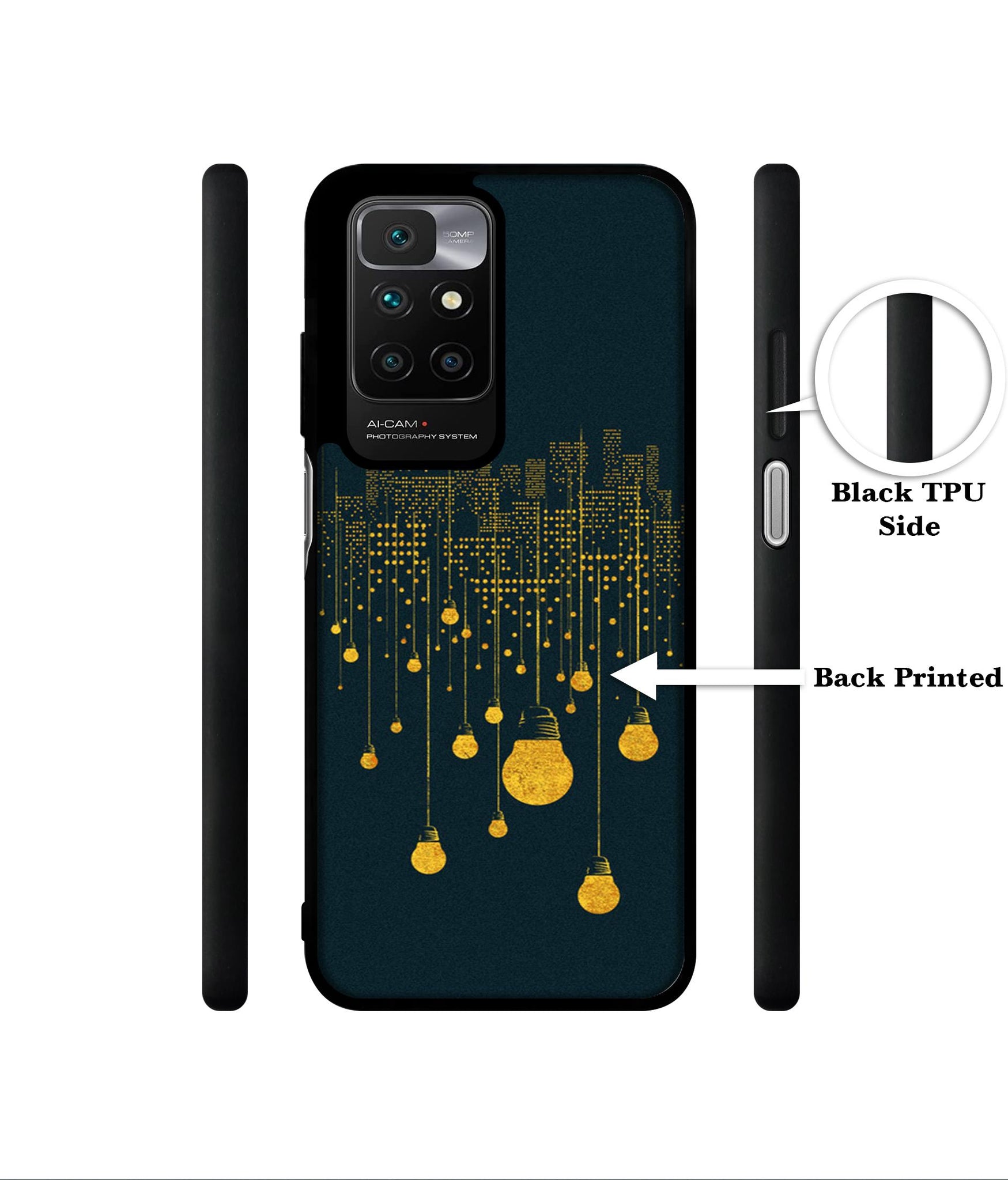 City Light Pattern Designer 2D Printed Back Case Cover for Mi Redmi 10 4G