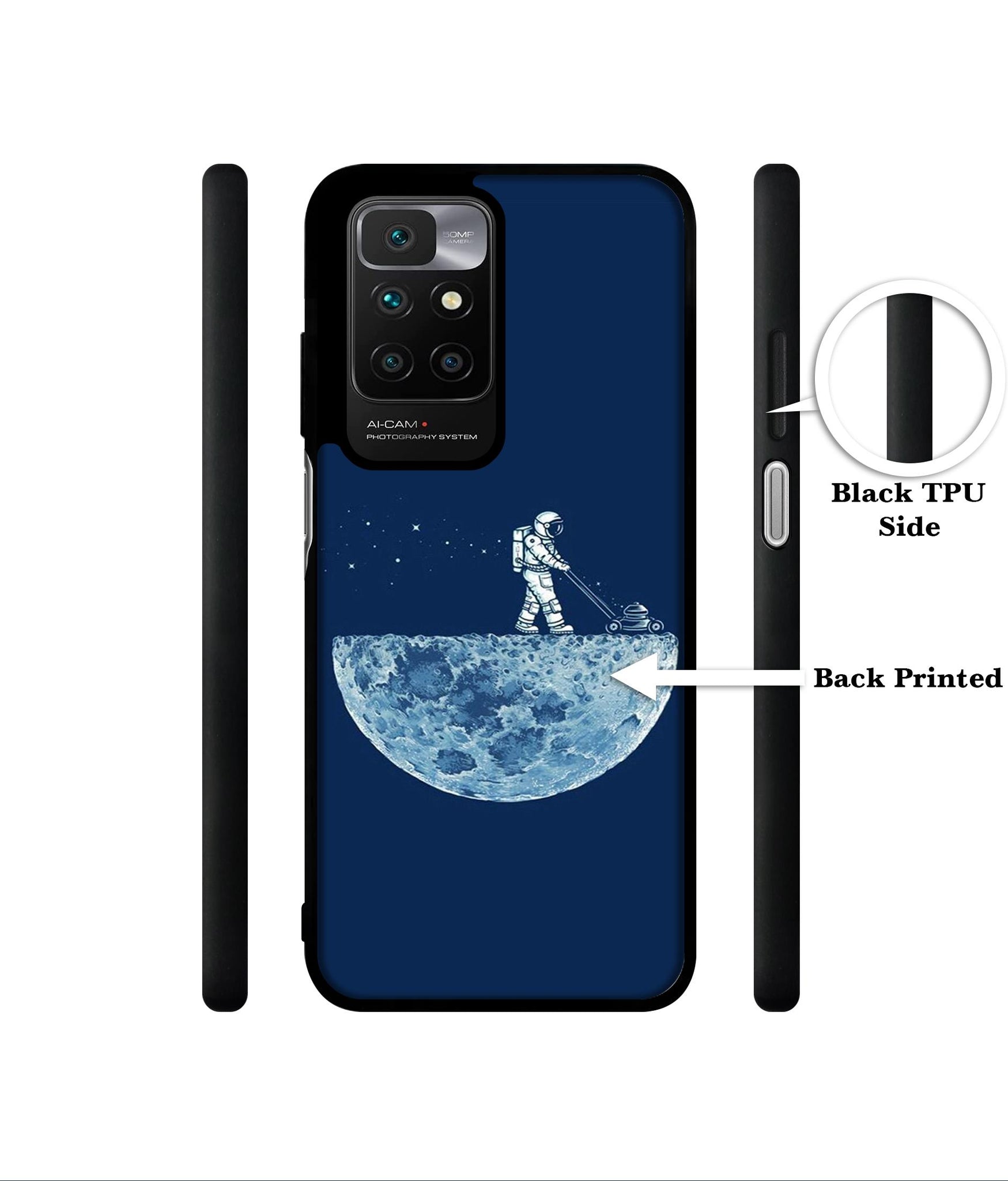 Moon Walk Designer 2D Printed Back Case Cover for Mi Redmi 10 4G
