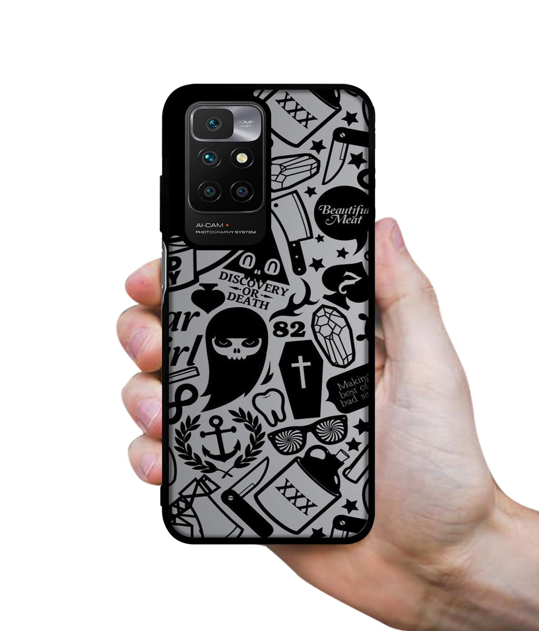 Discover Or Death Designer 2D Printed Back Case Cover for Mi Redmi 10 4G