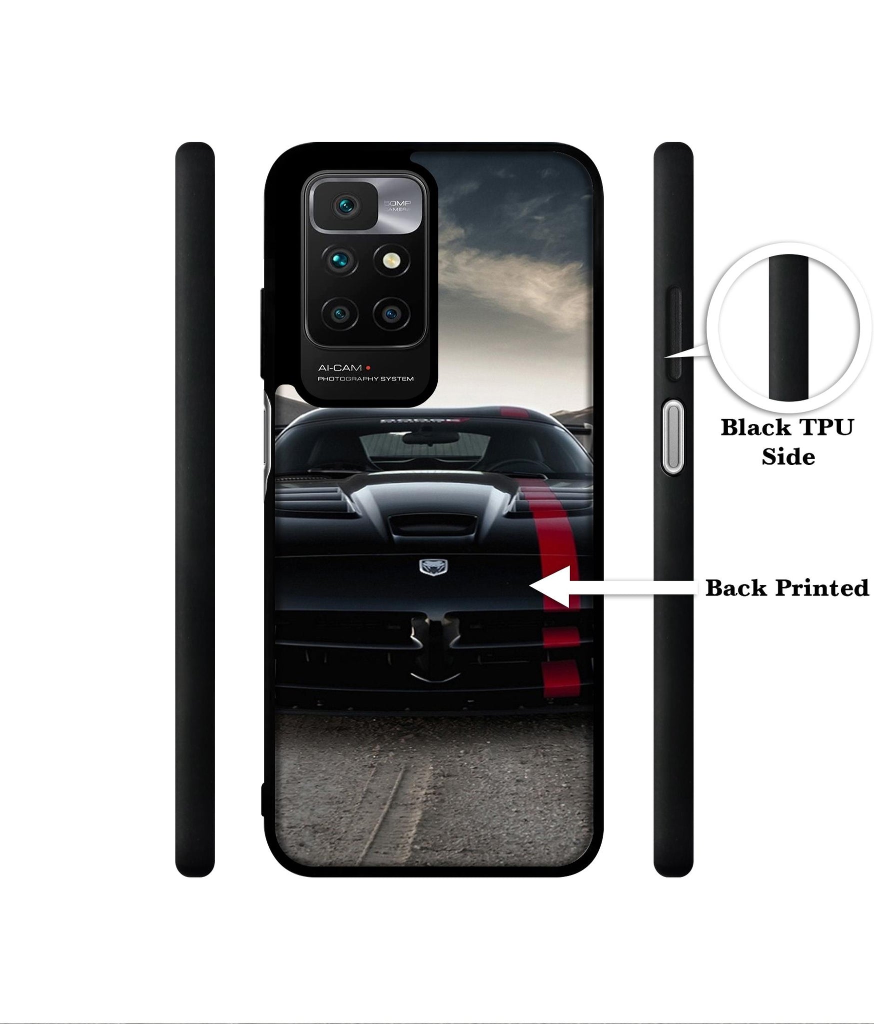 Sports Car Pattern Designer 2D Printed Back Case Cover for Mi Redmi 10 4G