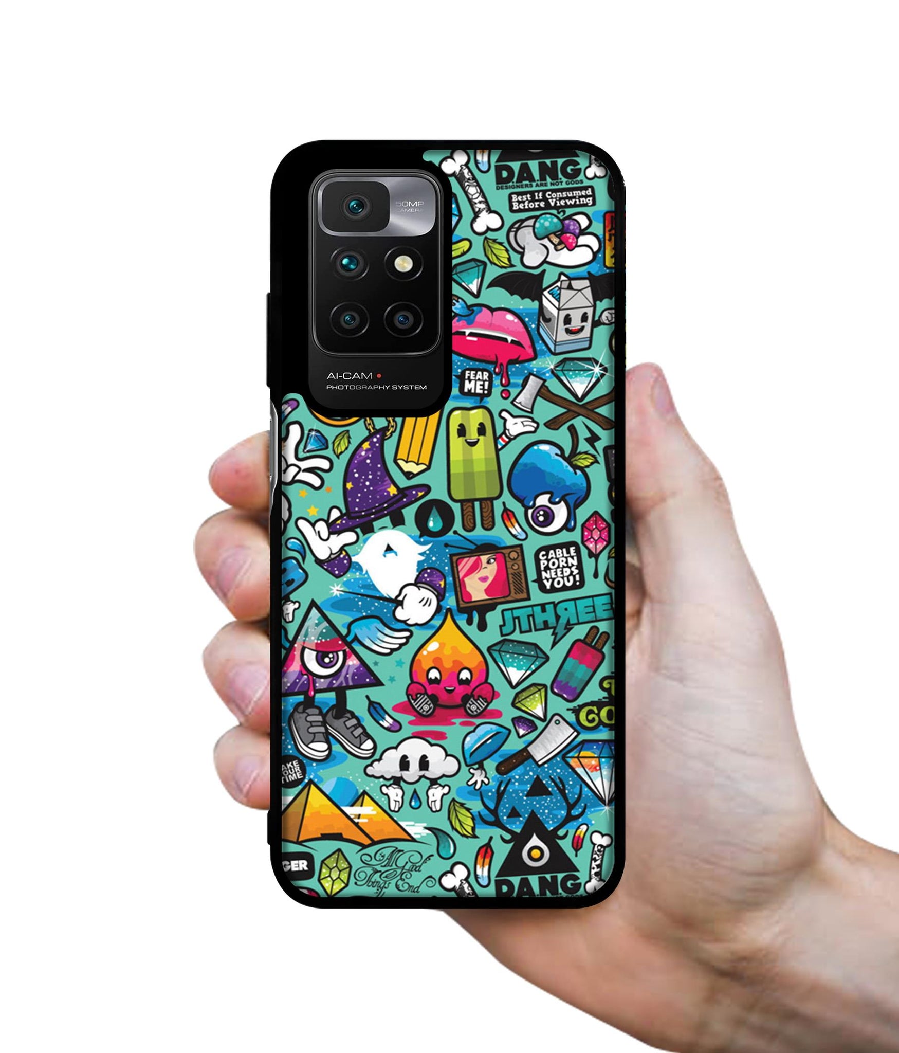 Crazy Designer 2D Printed Back Case Cover for Mi Redmi 10 4G