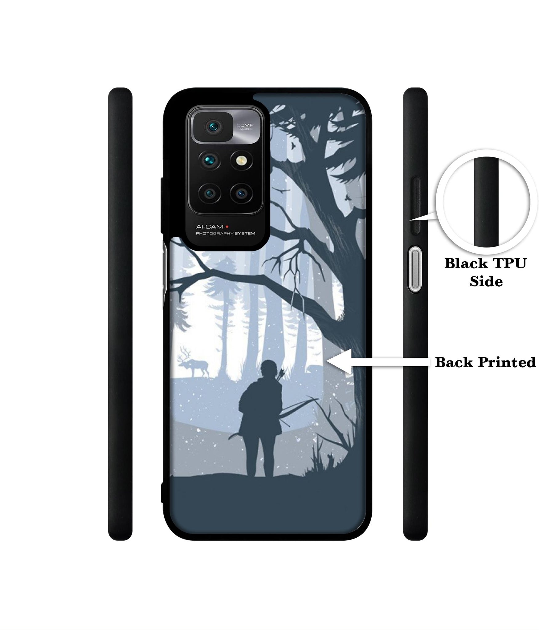 Hunter Designer 2D Printed Back Case Cover for Mi Redmi 10 4G