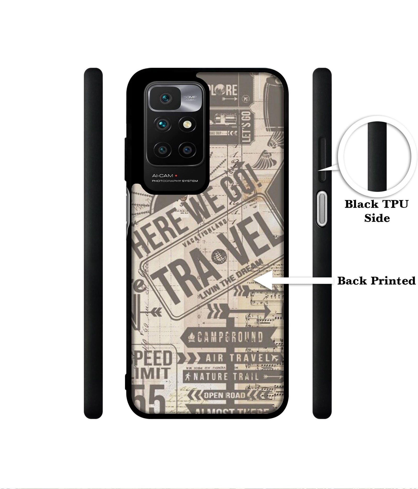 Travel Designer 2D Printed Back Case Cover for Mi Redmi 10 4G