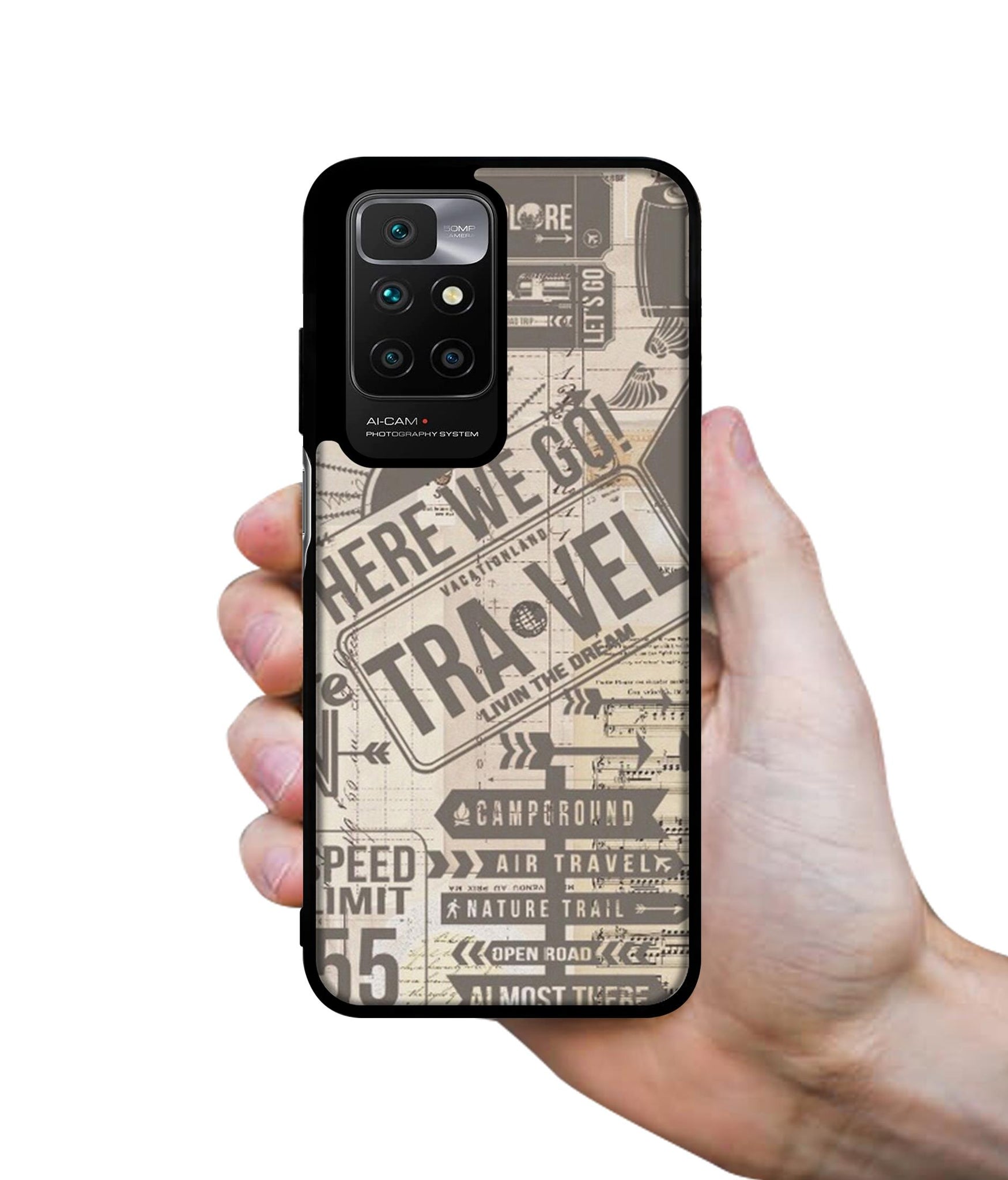 Travel Designer 2D Printed Back Case Cover for Mi Redmi 10 4G