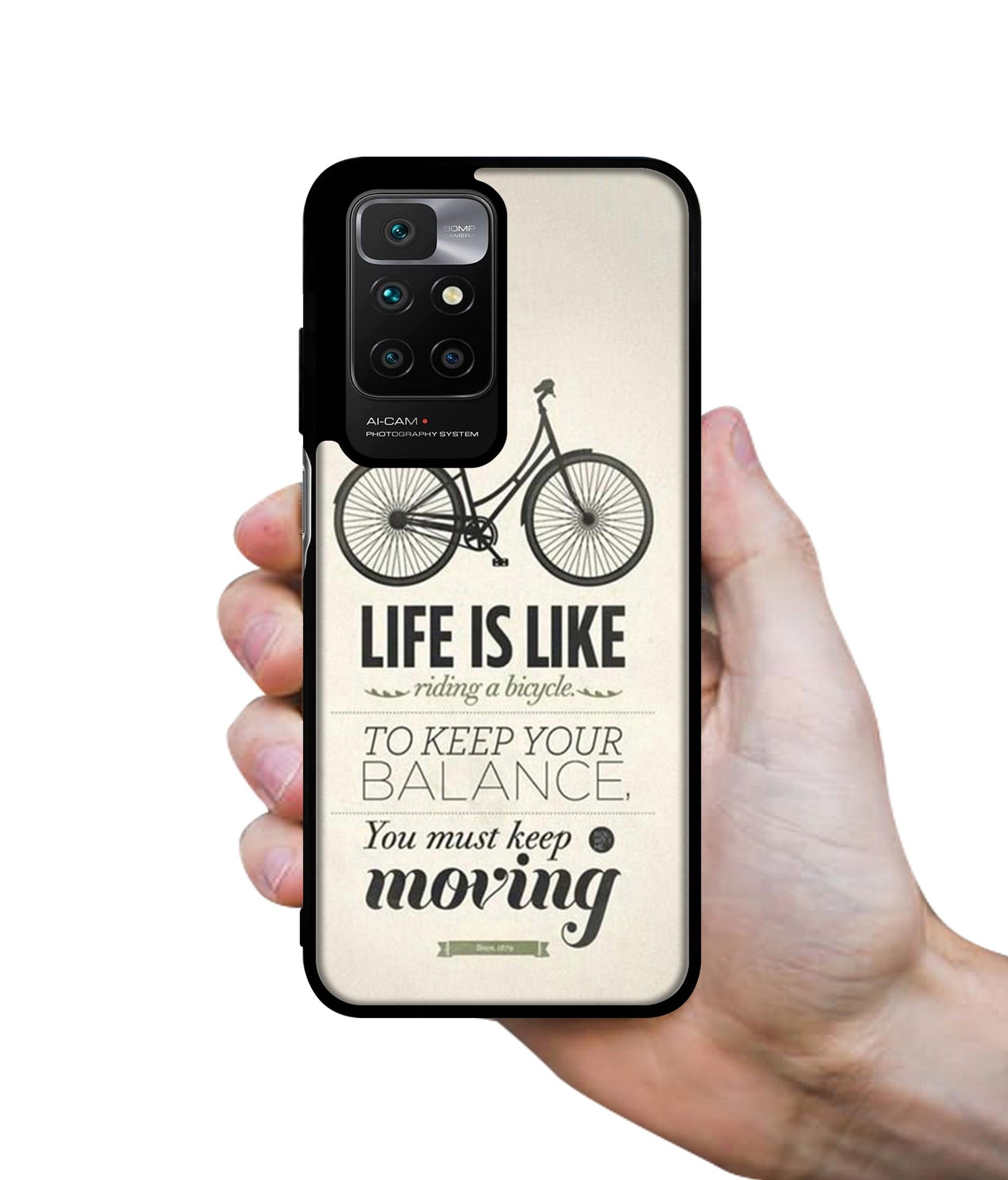 Life is Like Moving Designer 2D Printed Back Case Cover for Mi Redmi 10 4G