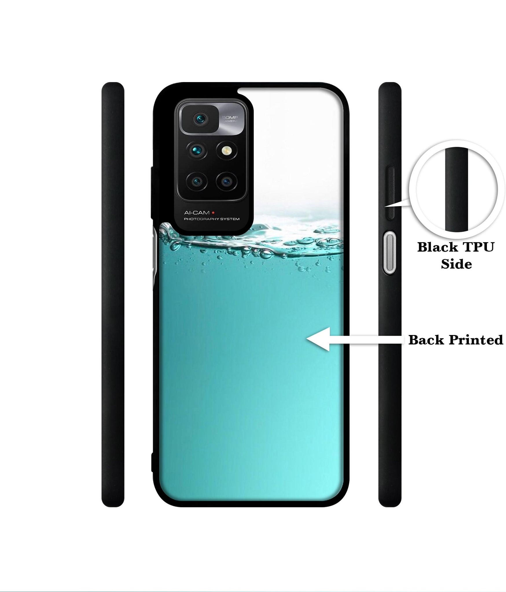 Half Fill Designer 2D Printed Back Case Cover for Mi Redmi 10 4G