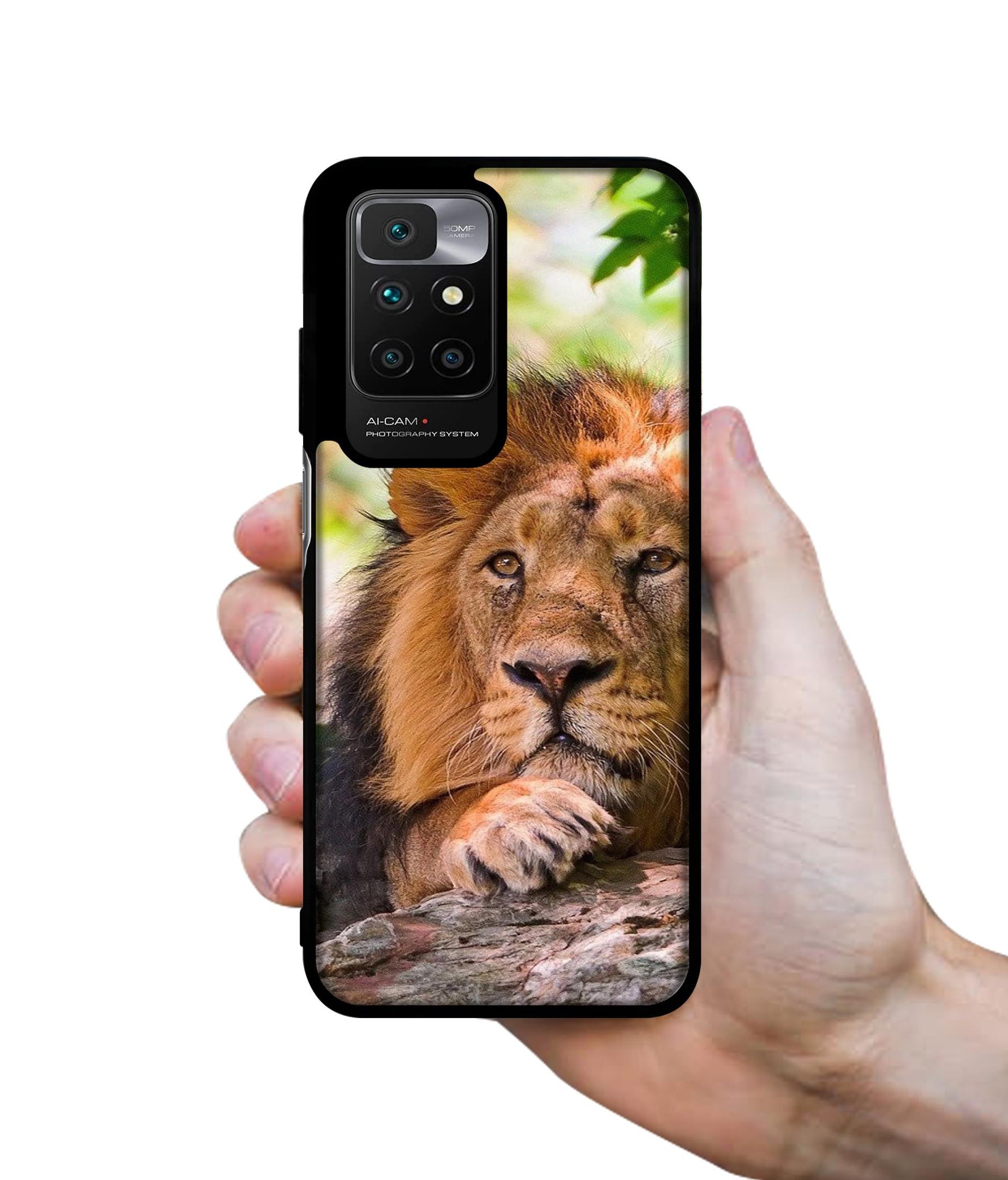 Tiger Pattern Print Designer 2D Printed Back Case Cover for Mi Redmi 10 4G