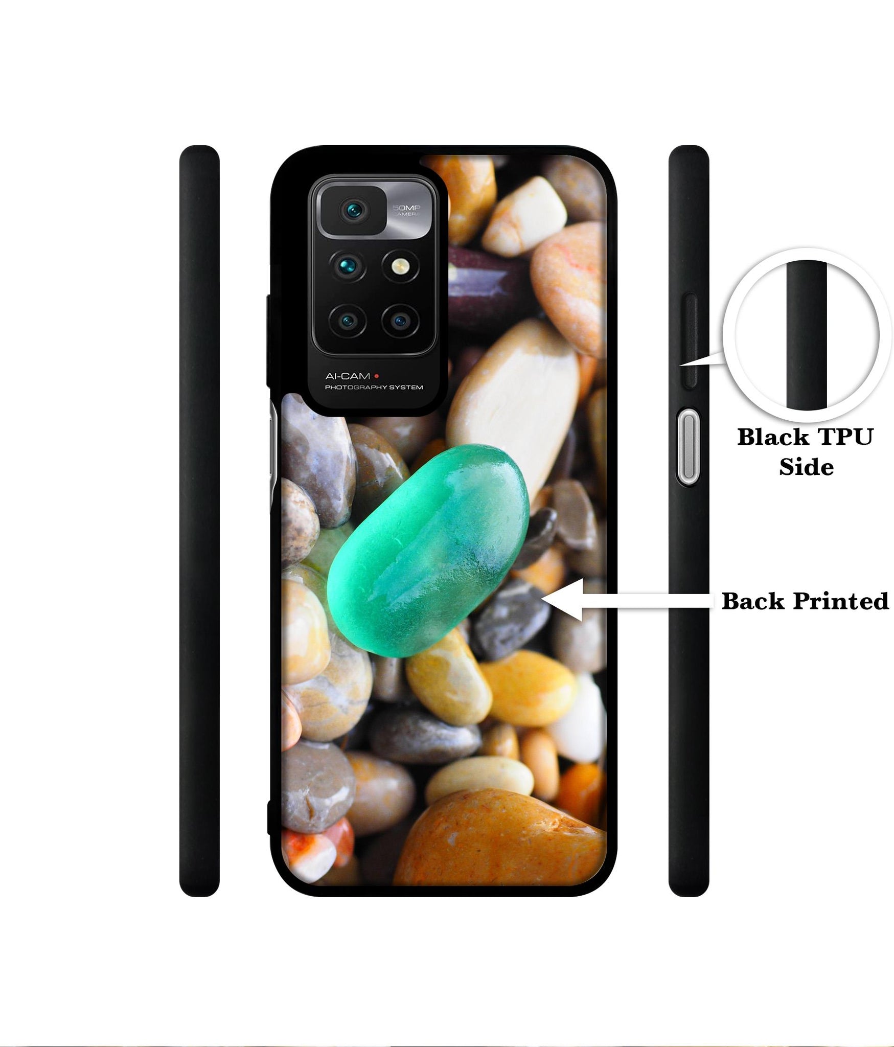 Sea Stones Designer 2D Printed Back Case Cover for Mi Redmi 10 4G