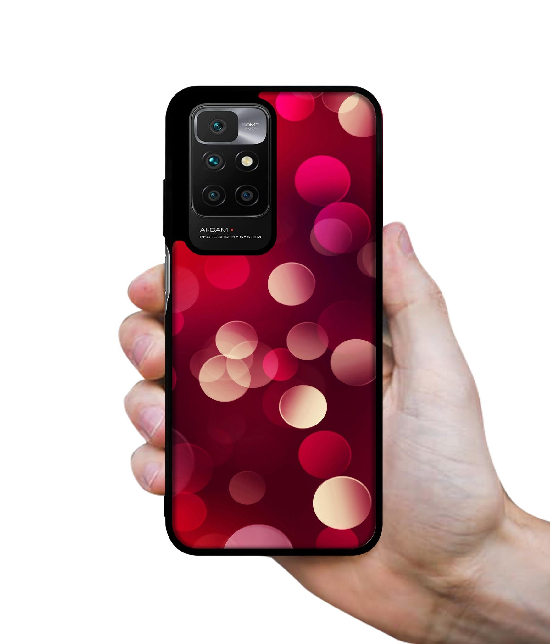 3D Circles Designer 2D Printed Back Case Cover for Mi Redmi 10 4G