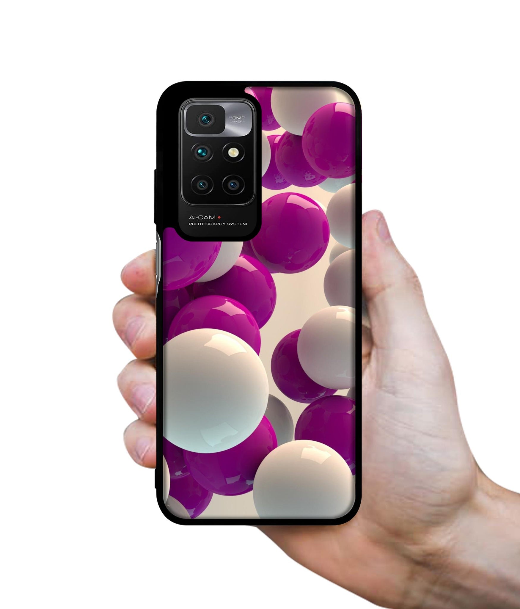 3D Balloons Designer 2D Printed Back Case Cover for Mi Redmi 10 4G