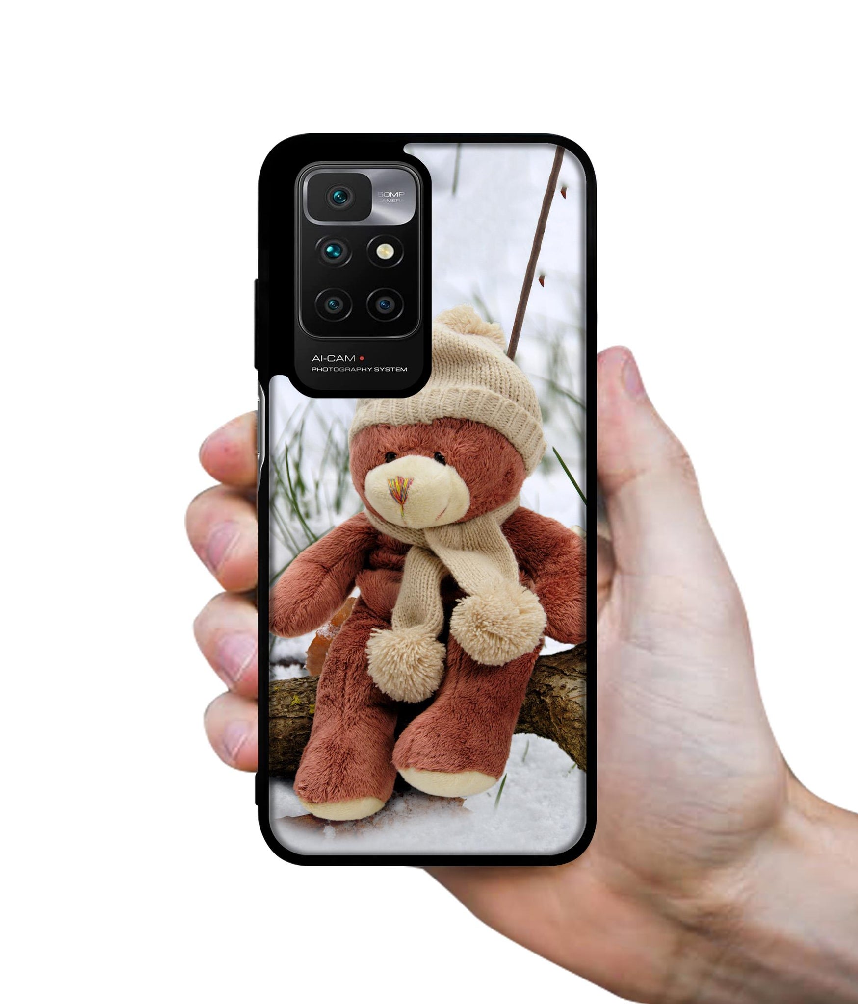 Woolen Bear Designer 2D Printed Back Case Cover for Mi Redmi 10 4G