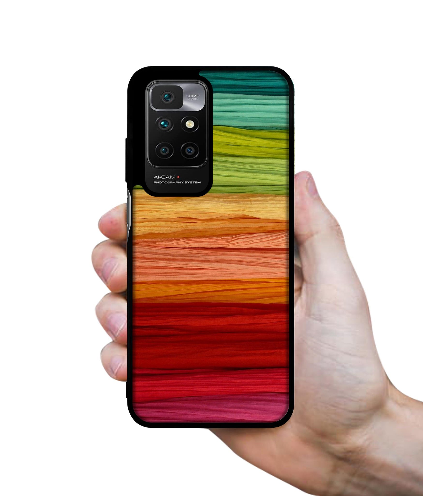 Colorful Thread Designer 2D Printed Back Case Cover for Mi Redmi 10 4G