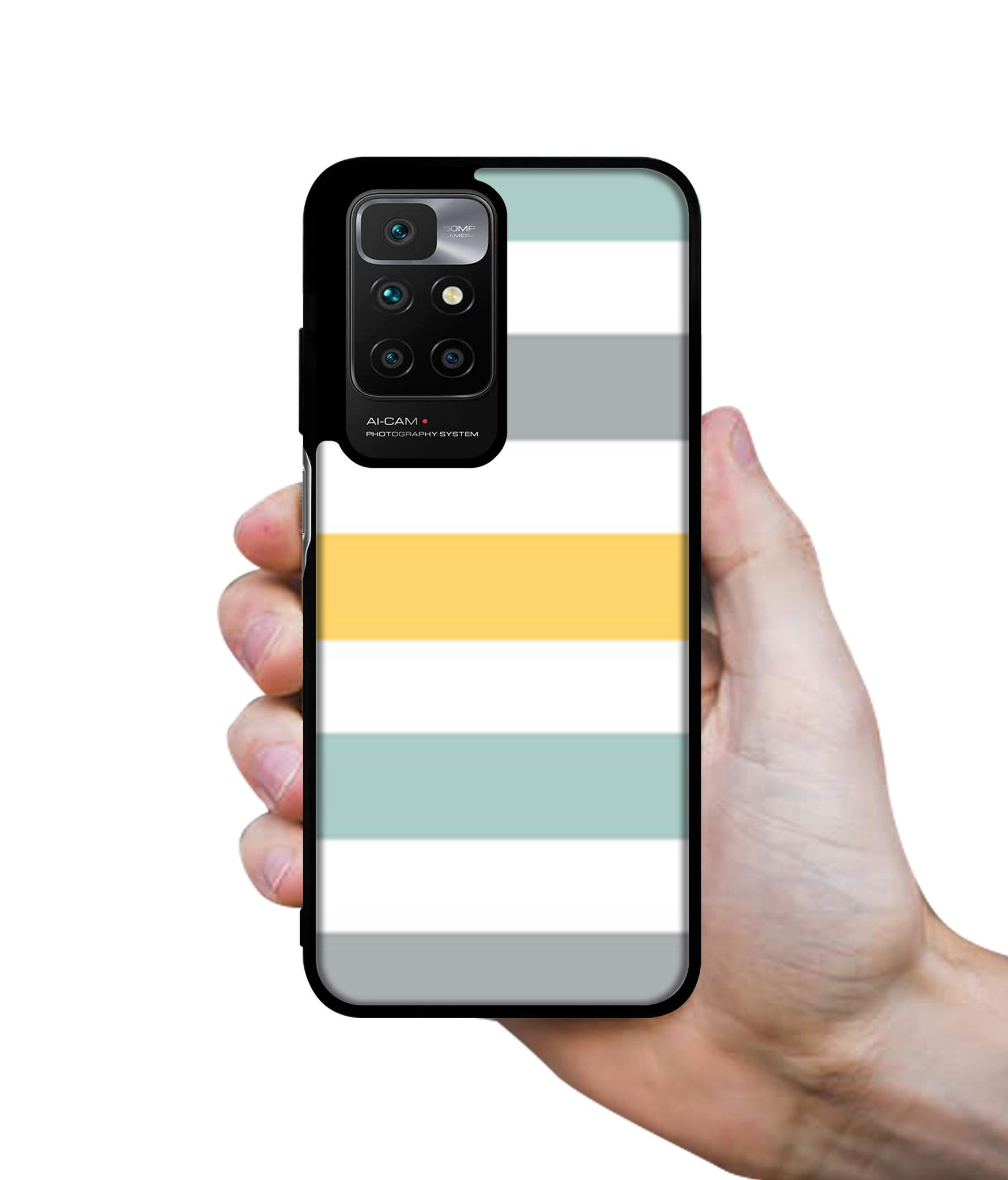 Line Texture Designer 2D Printed Back Case Cover for Mi Redmi 10 4G