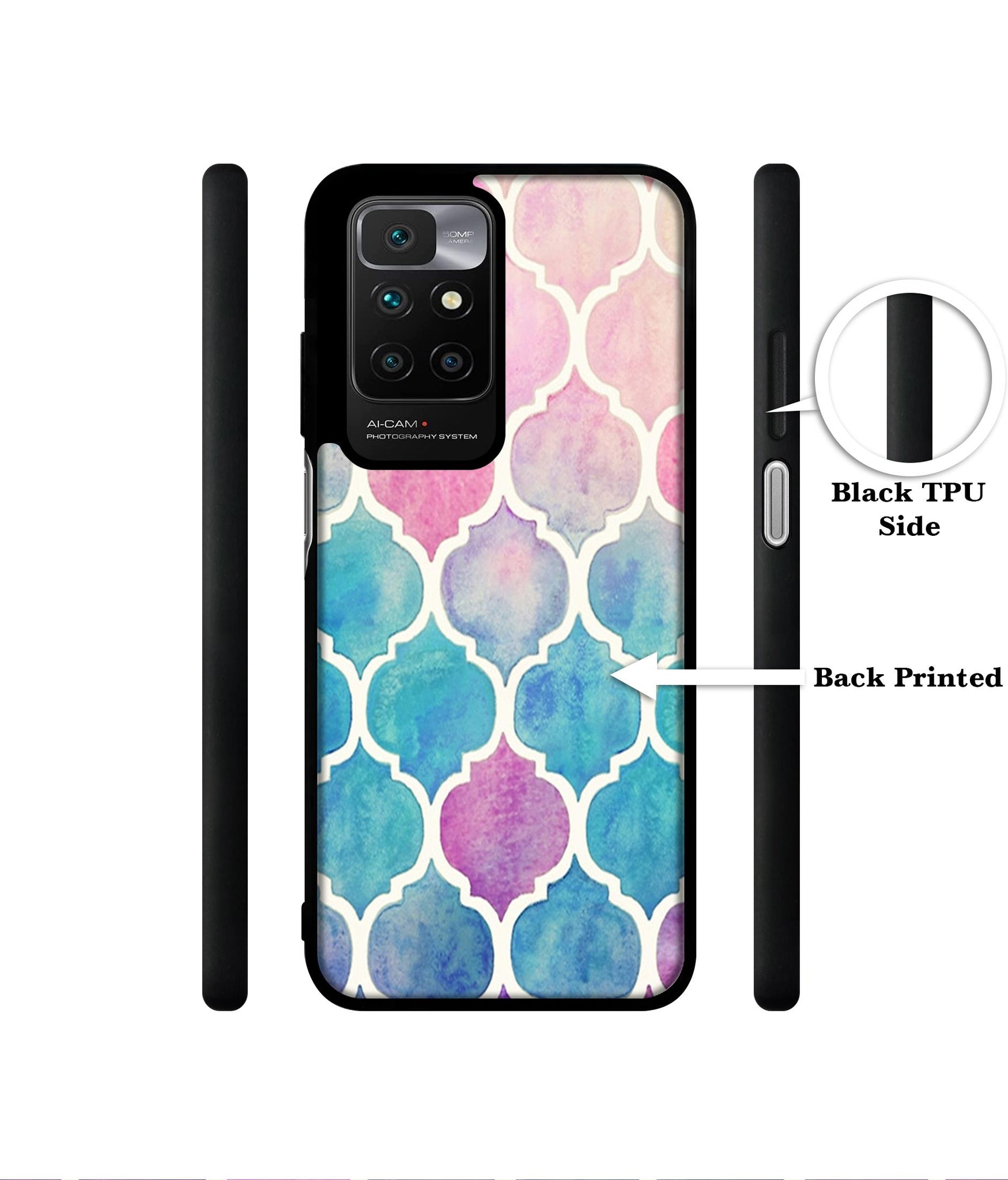 Patterns Art Designer 2D Printed Back Case Cover for Mi Redmi 10 4G