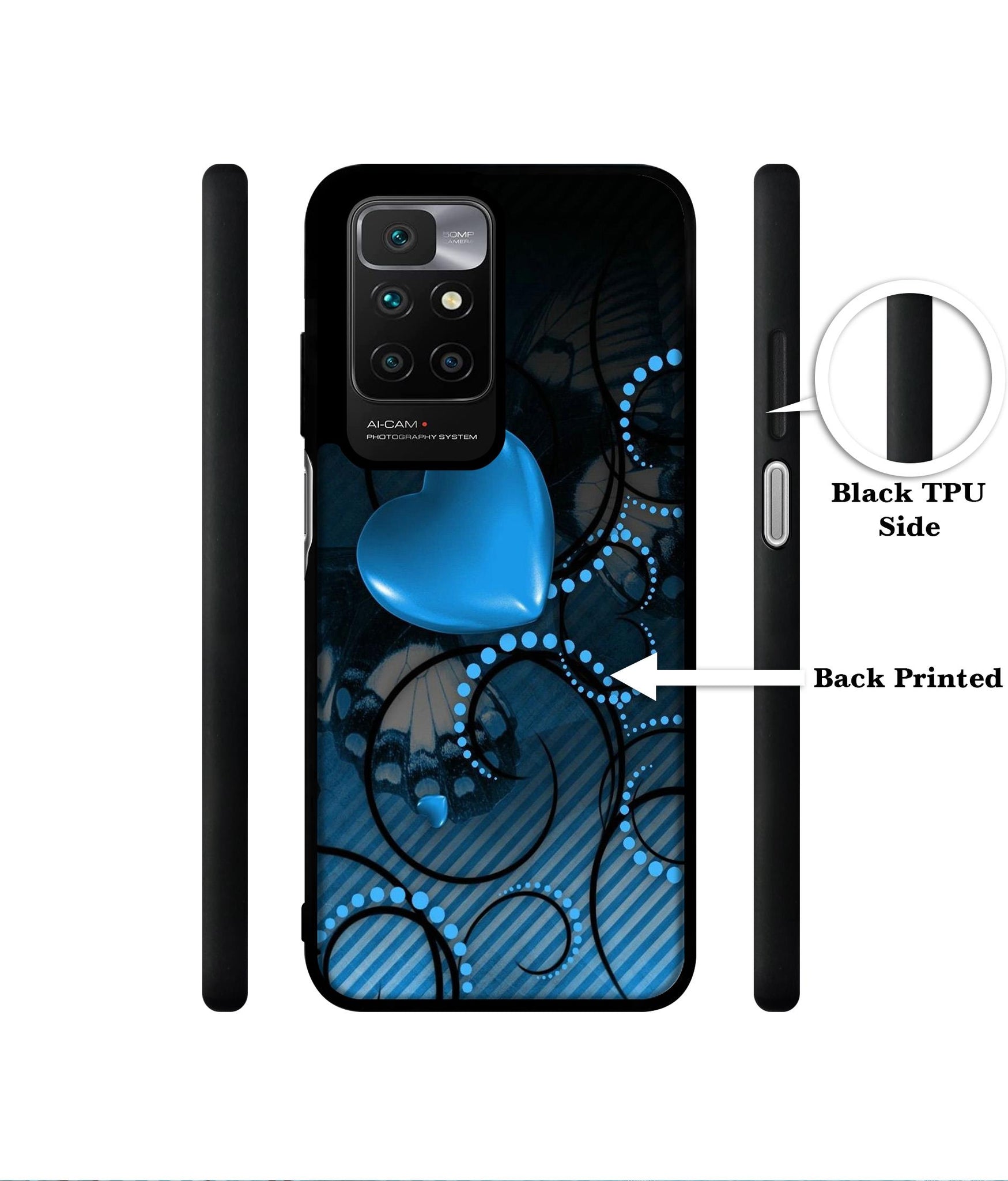 Hart Designer 2D Printed Back Case Cover for Mi Redmi 10 4G