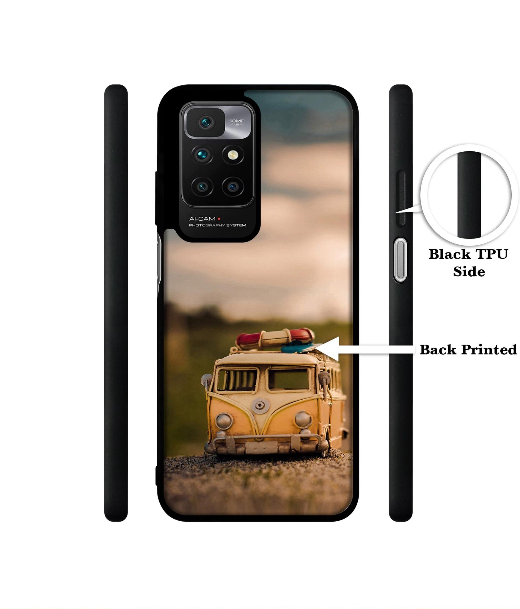 Toy Car Designer 2D Printed Back Case Cover for Mi Redmi 10 4G