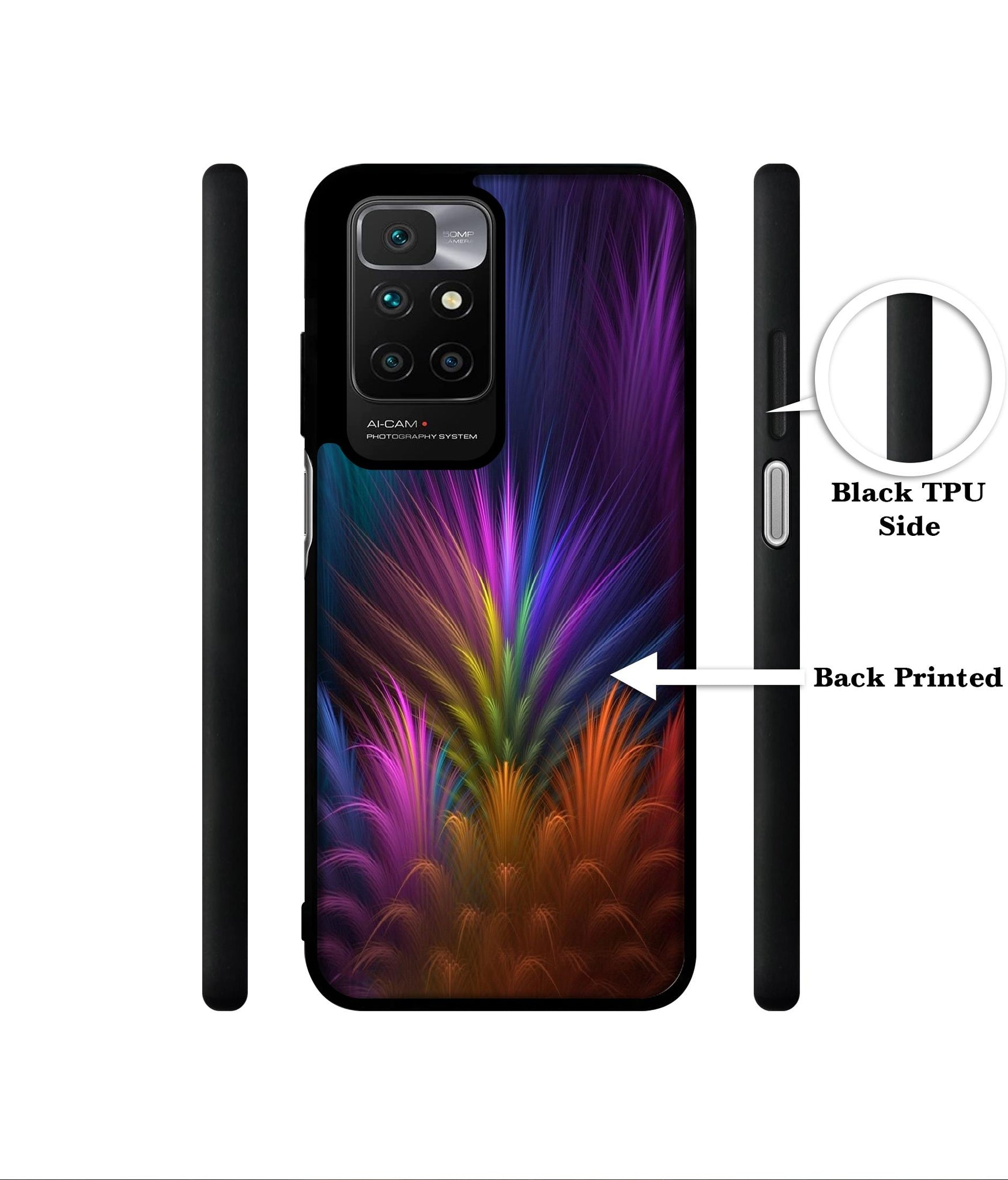 Multicoloured Designer 2D Printed Back Case Cover for Mi Redmi 10 4G