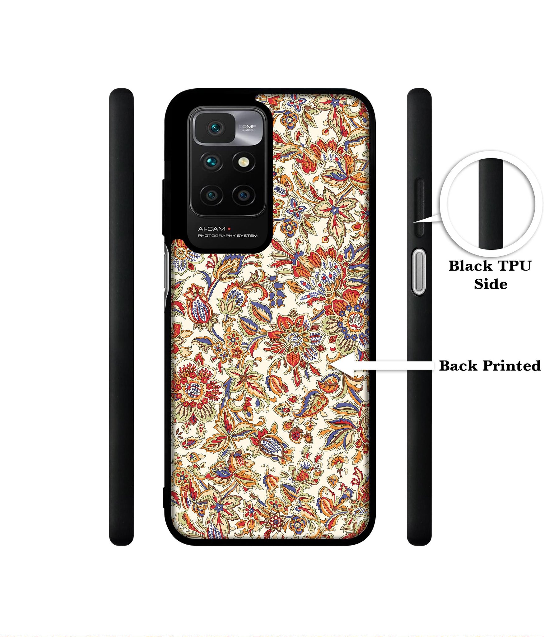 Floral Designer 2D Printed Back Case Cover for Mi Redmi 10 4G