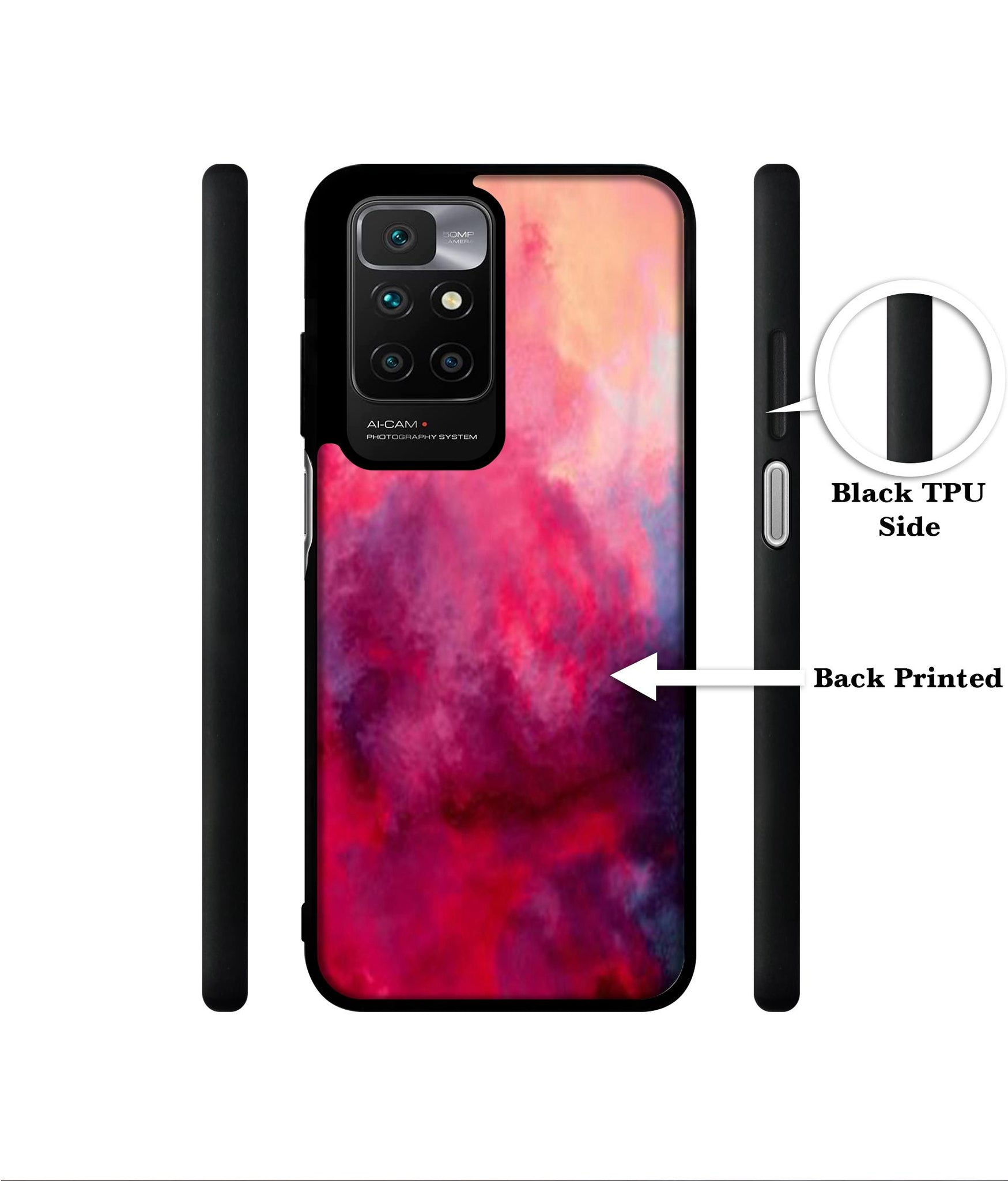 Holi Color Designer 2D Printed Back Case Cover for Mi Redmi 10 4G