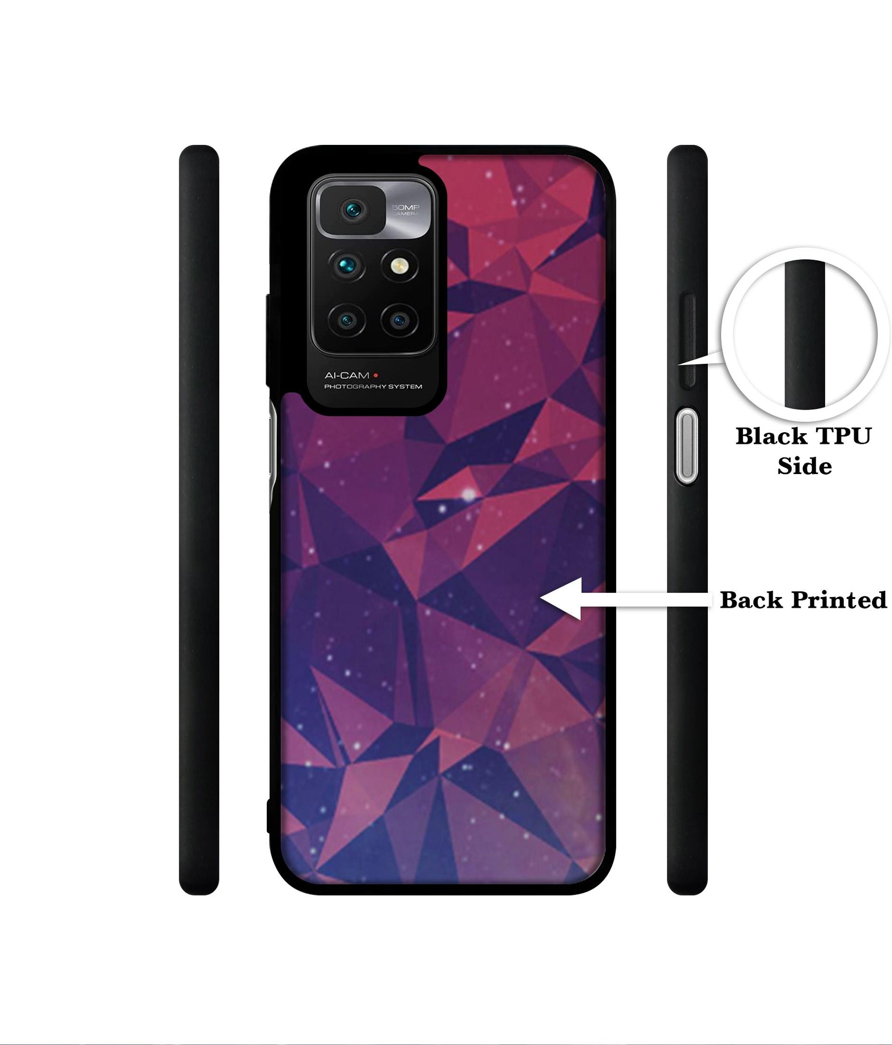 Bad Color Shape Designer 2D Printed Back Case Cover for Mi Redmi 10 4G