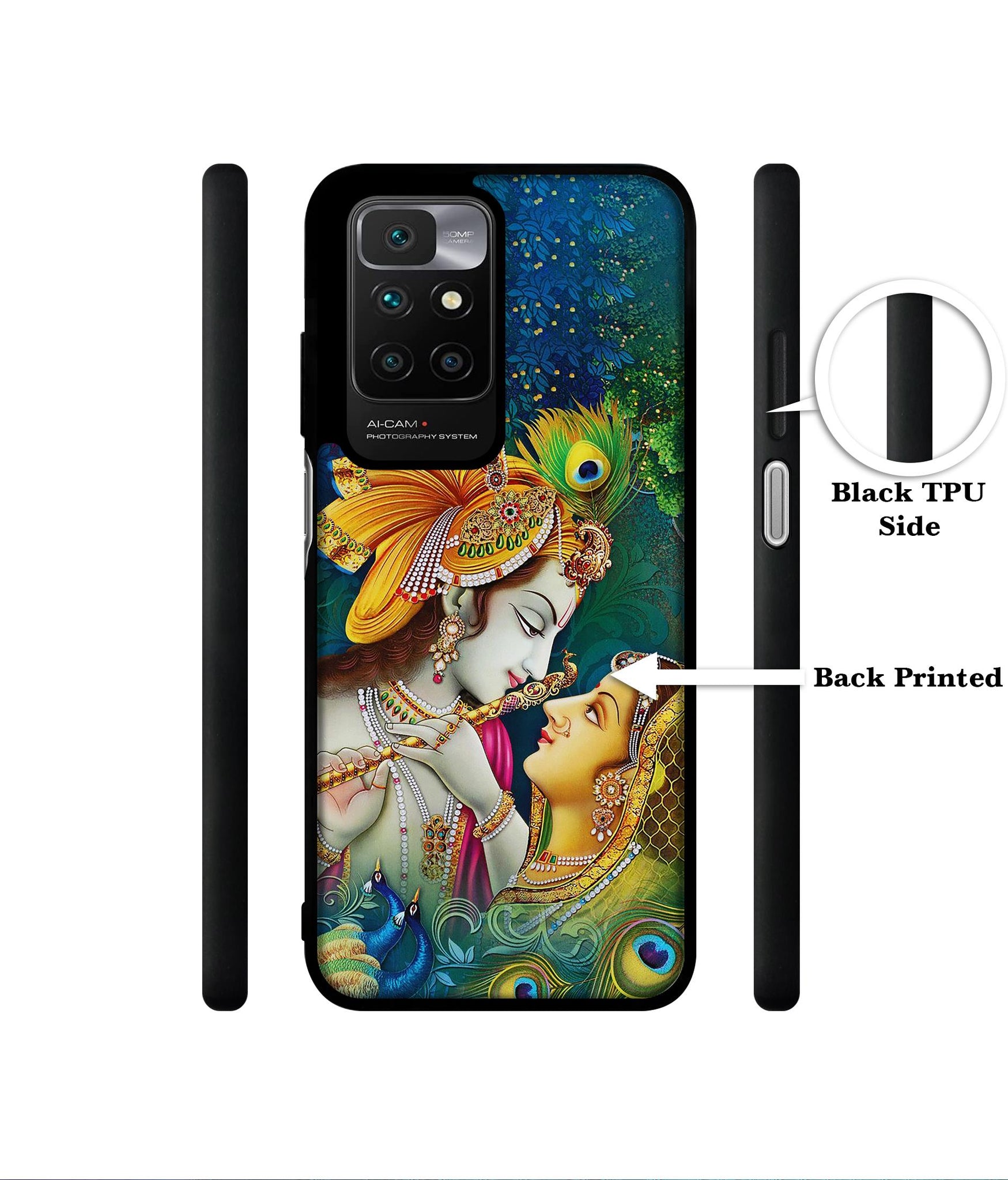 Radha Kishan Love Designer 2D Printed Back Case Cover for Mi Redmi 10 4G
