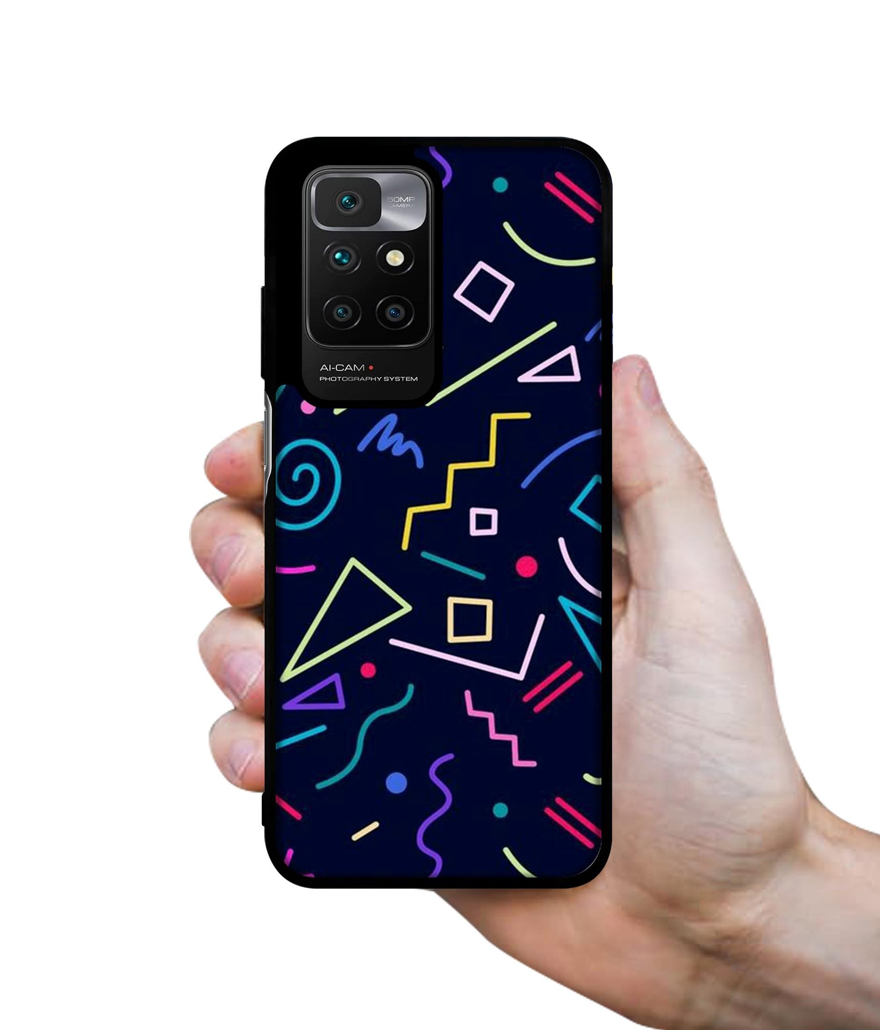 Retro Abstract Designer 2D Printed Back Case Cover for Mi Redmi 10 4G