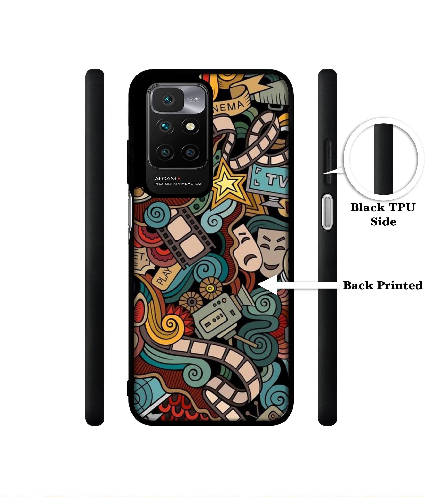 Movies Designer 2D Printed Back Case Cover for Mi Redmi 10 4G