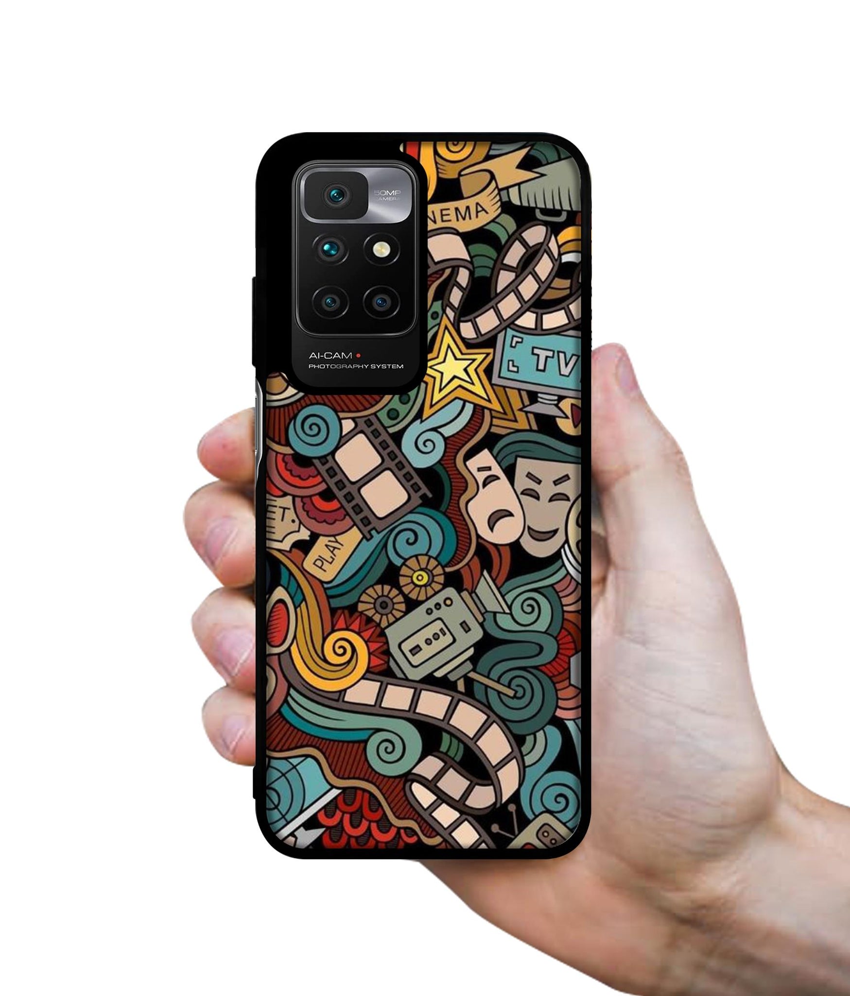 Movies Designer 2D Printed Back Case Cover for Mi Redmi 10 4G