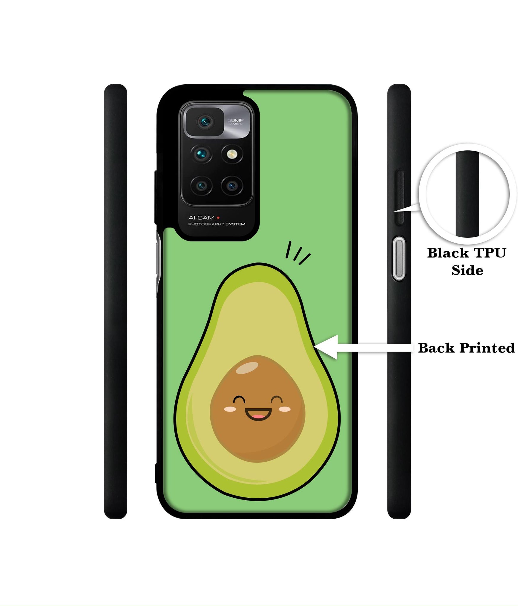 Avocados Designer 2D Printed Back Case Cover for Mi Redmi 10 4G