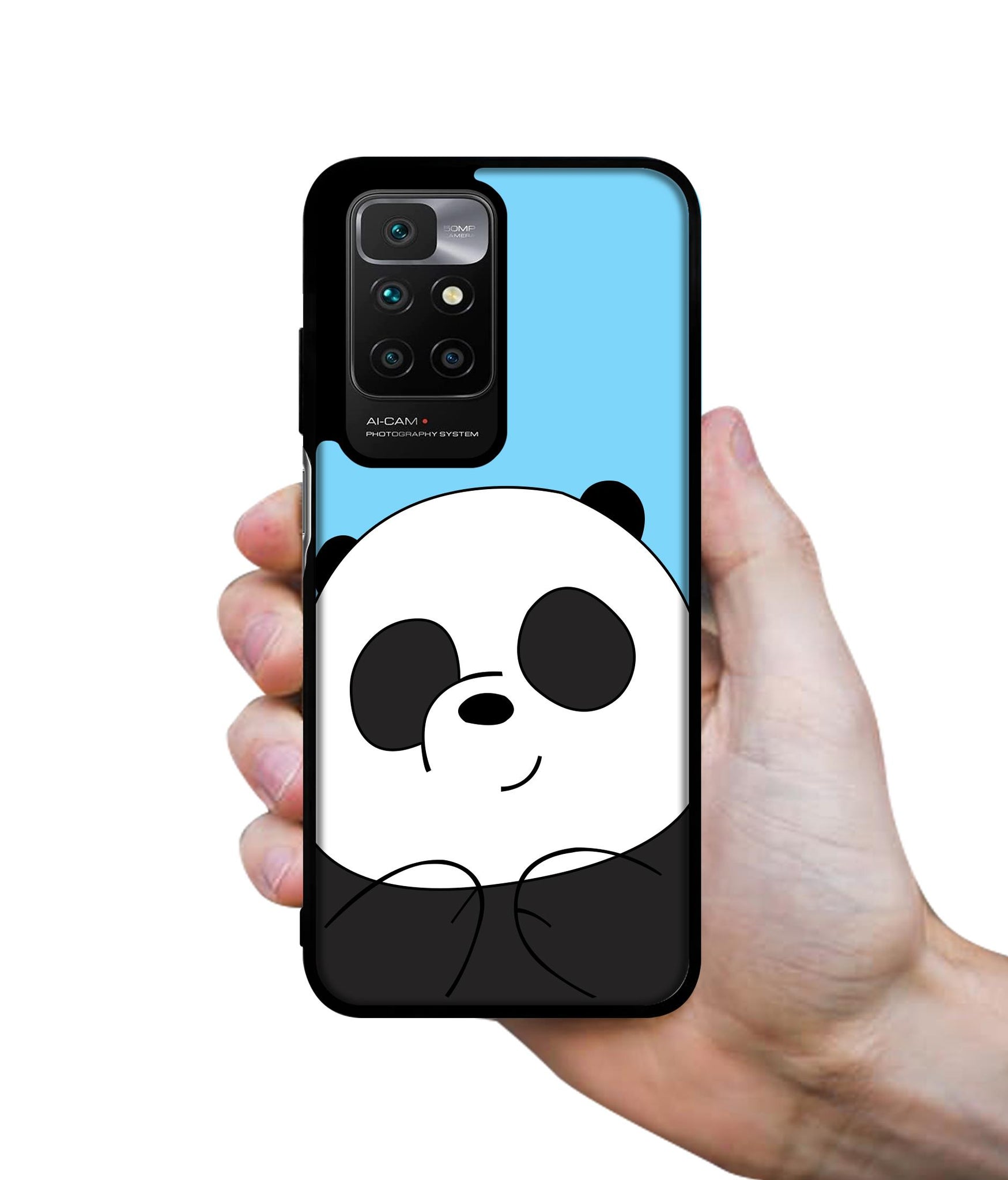 Cute Panda Designer 2D Printed Back Case Cover for Mi Redmi 10 4G