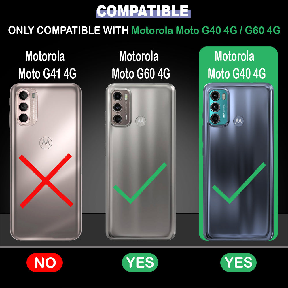 Hybrid Rugged Armor Case for Motorola Moto G40 4G / G60 4G
