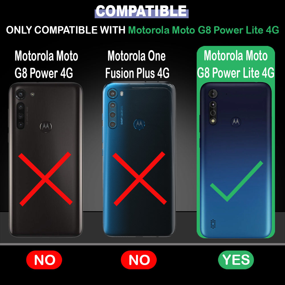 Hybrid Rugged Armor Case for Motorola Moto G8 Power Lite