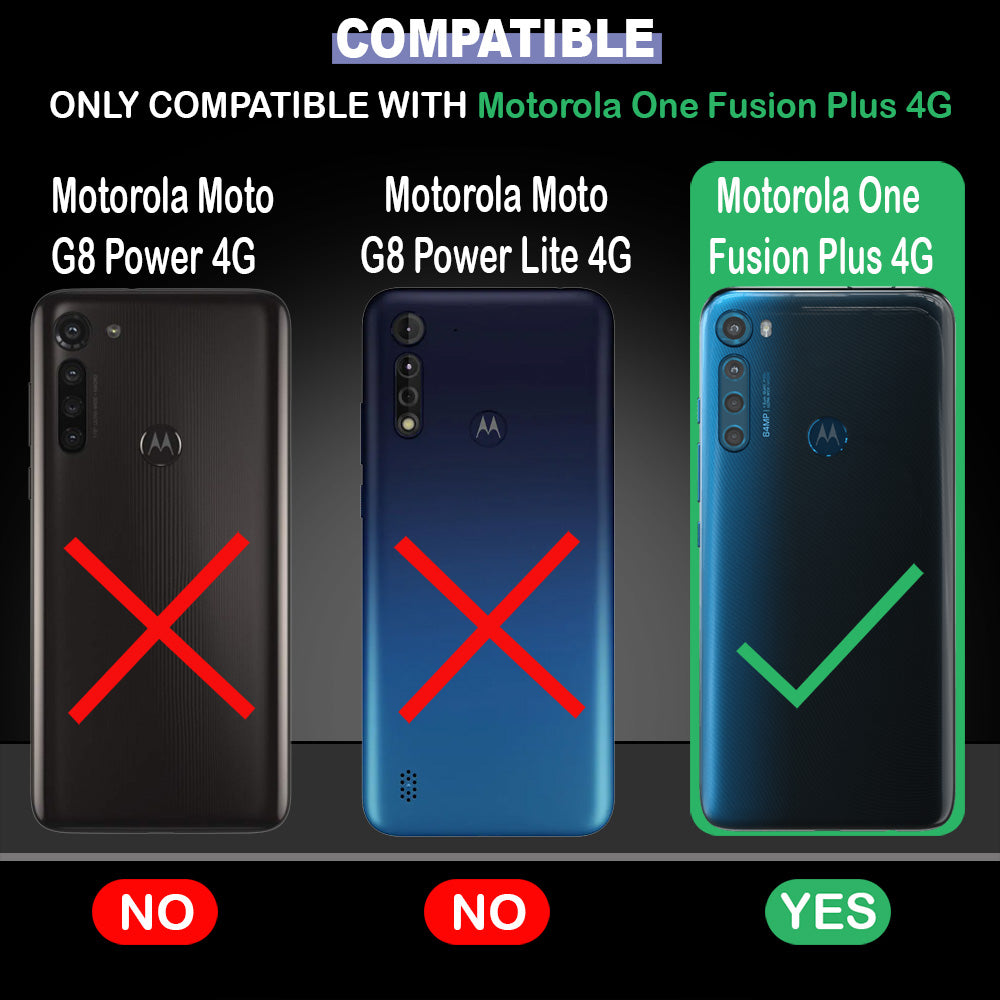 Hybrid Rugged Armor Case for Motorola One Fusion Plus 4G