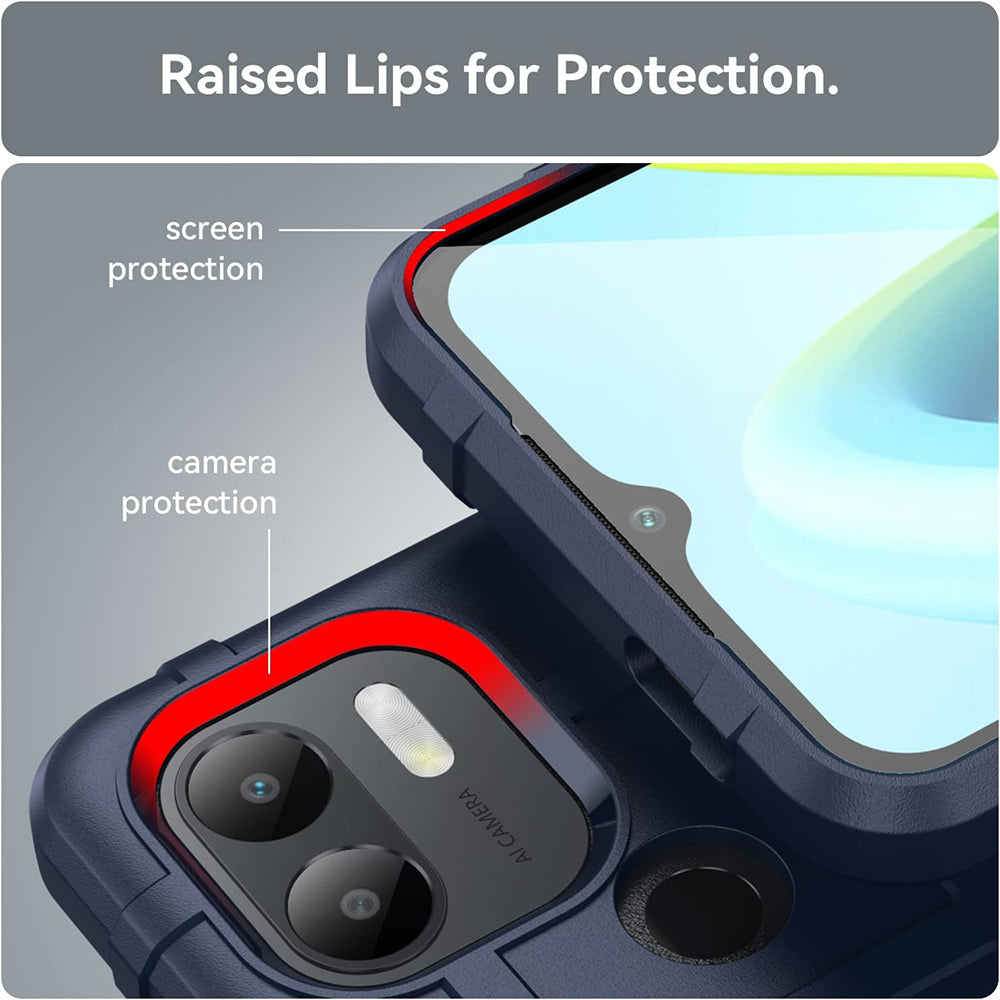 Hybrid Rugged Armor Case for Mi Redmi A1 Plus / A2 Plus / Poco C50 / C51