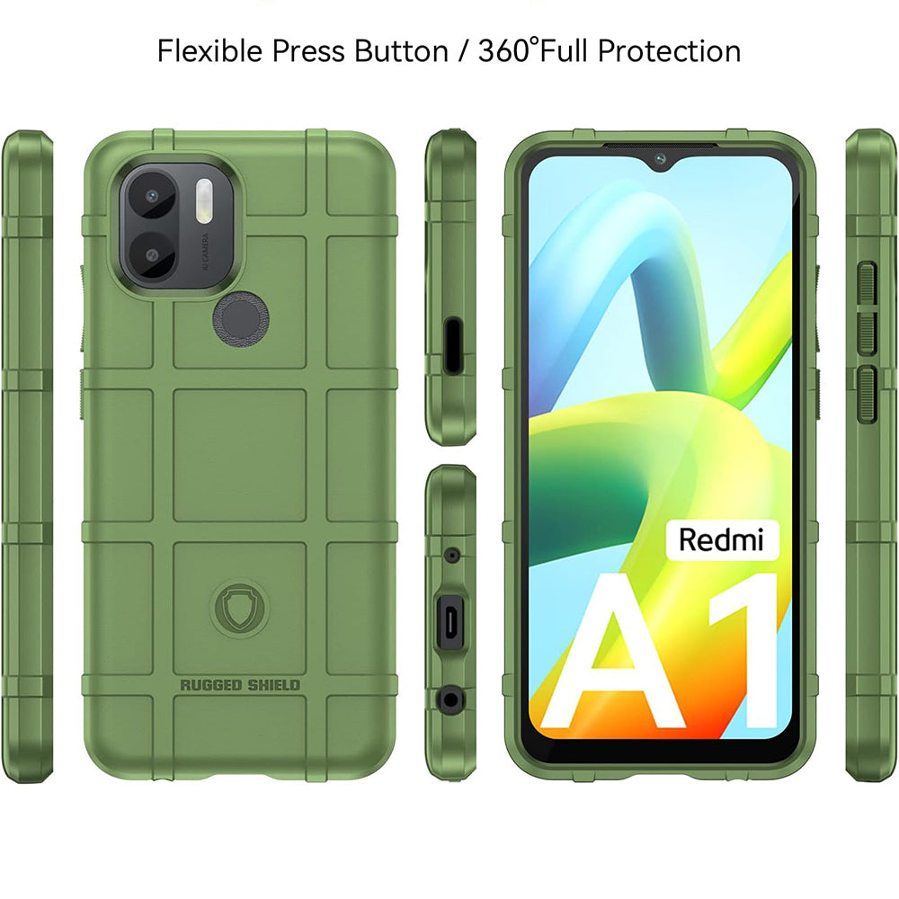 Hybrid Rugged Armor Case for Mi Redmi A1 Plus / A2 Plus / Poco C50 / C51