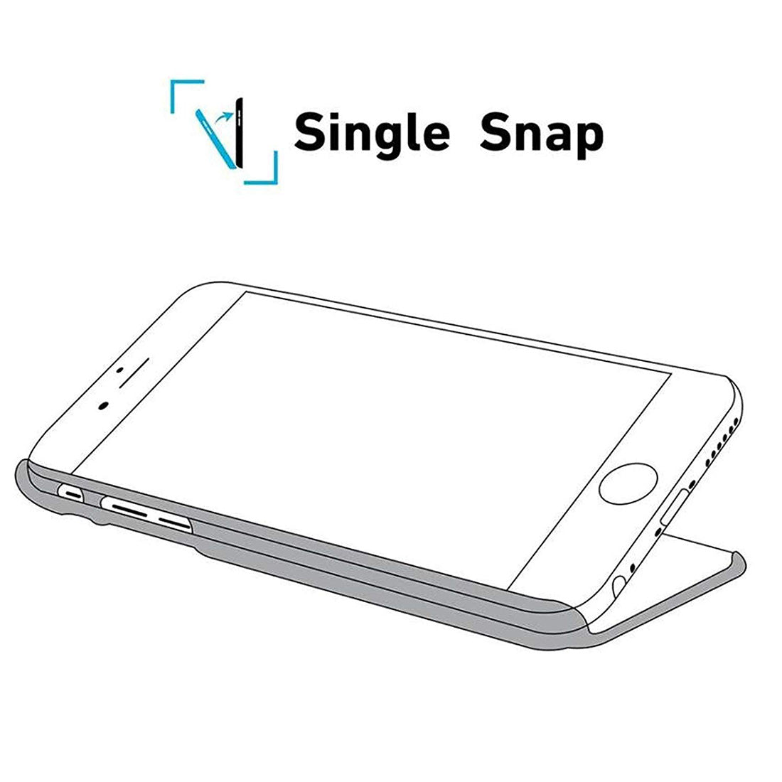 Blue Line Designer Hard Back Cover for Apple iPhone 13 Pro