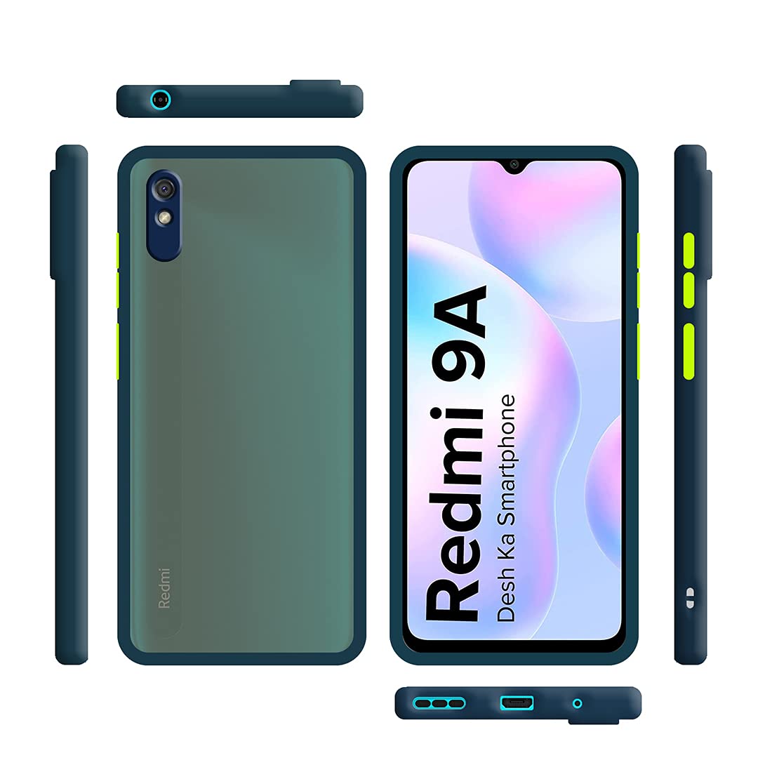 Smoke Back Case Cover for Mi Redmi 9A / Redmi 9i