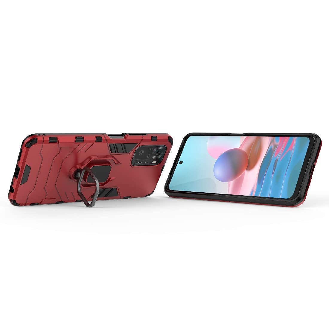 Hybrid Rugged Armor Kickstand Case for Mi Redmi Note 10 / Mi Redmi Note 10S