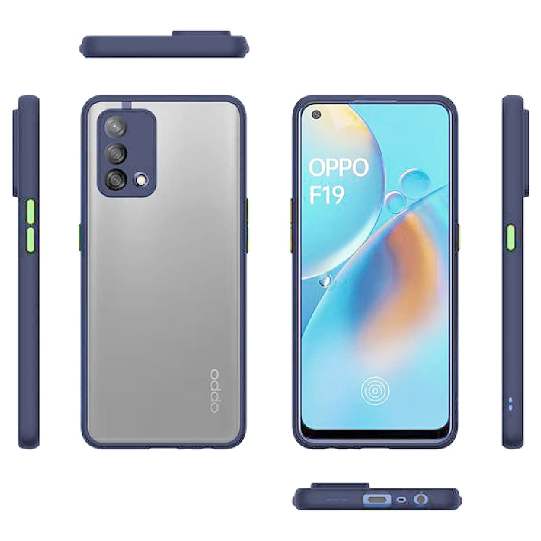 Smoke Back Case Cover for Oppo F19