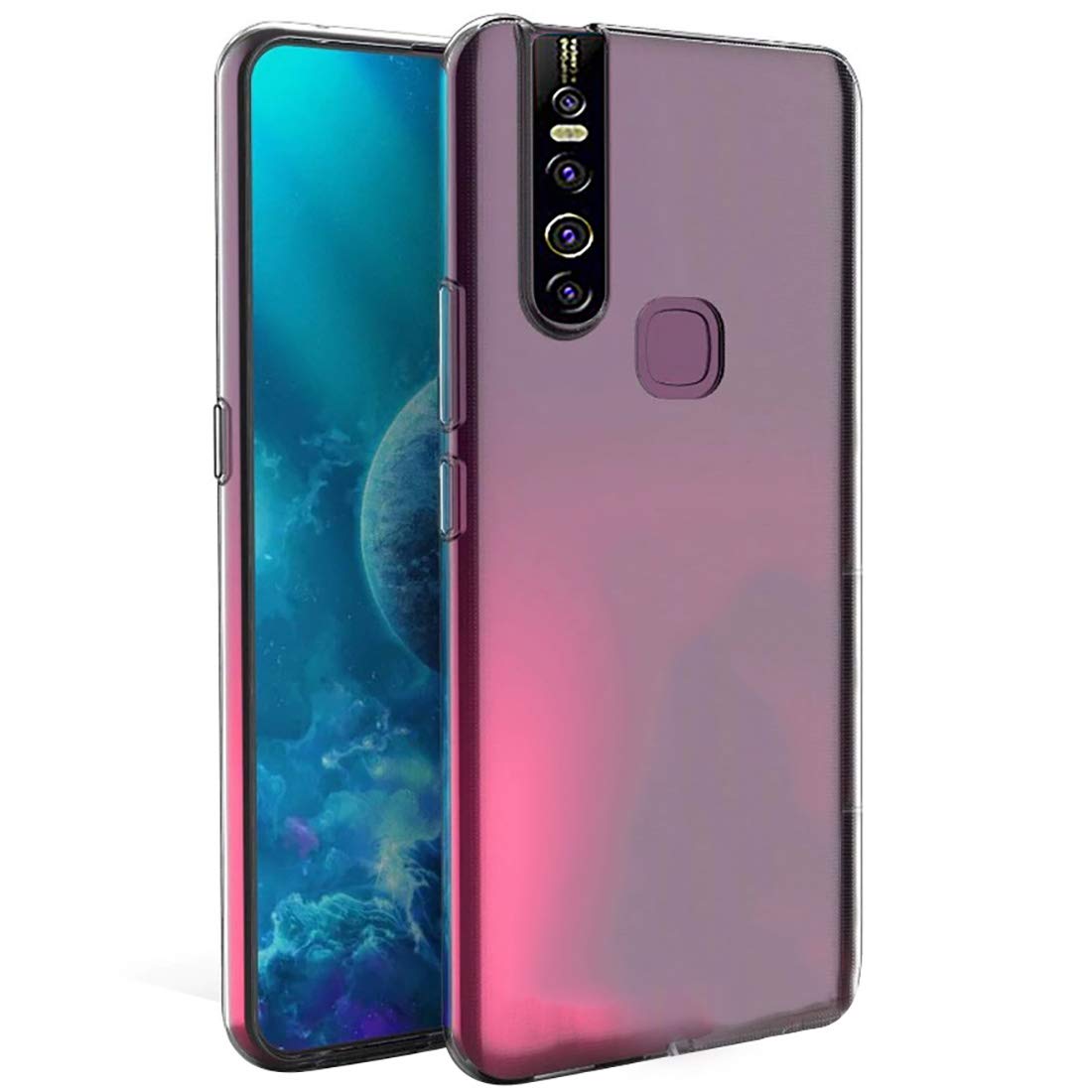 Cache Tecno Casotec Soft TPU Back Case Cover for Tecno Camon 15 Pro - Clear